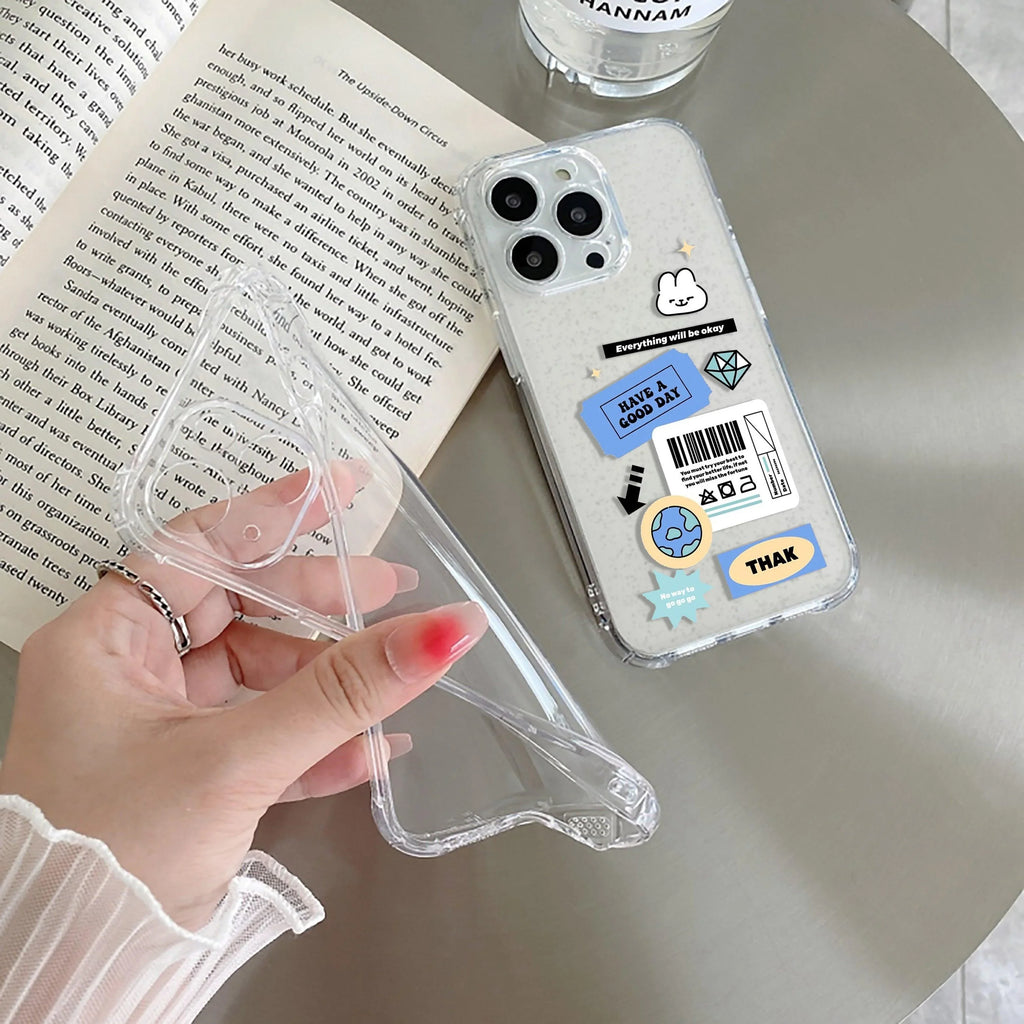 Ticket to Happiness Transparent Silicon Case For Redmi 10 Prime