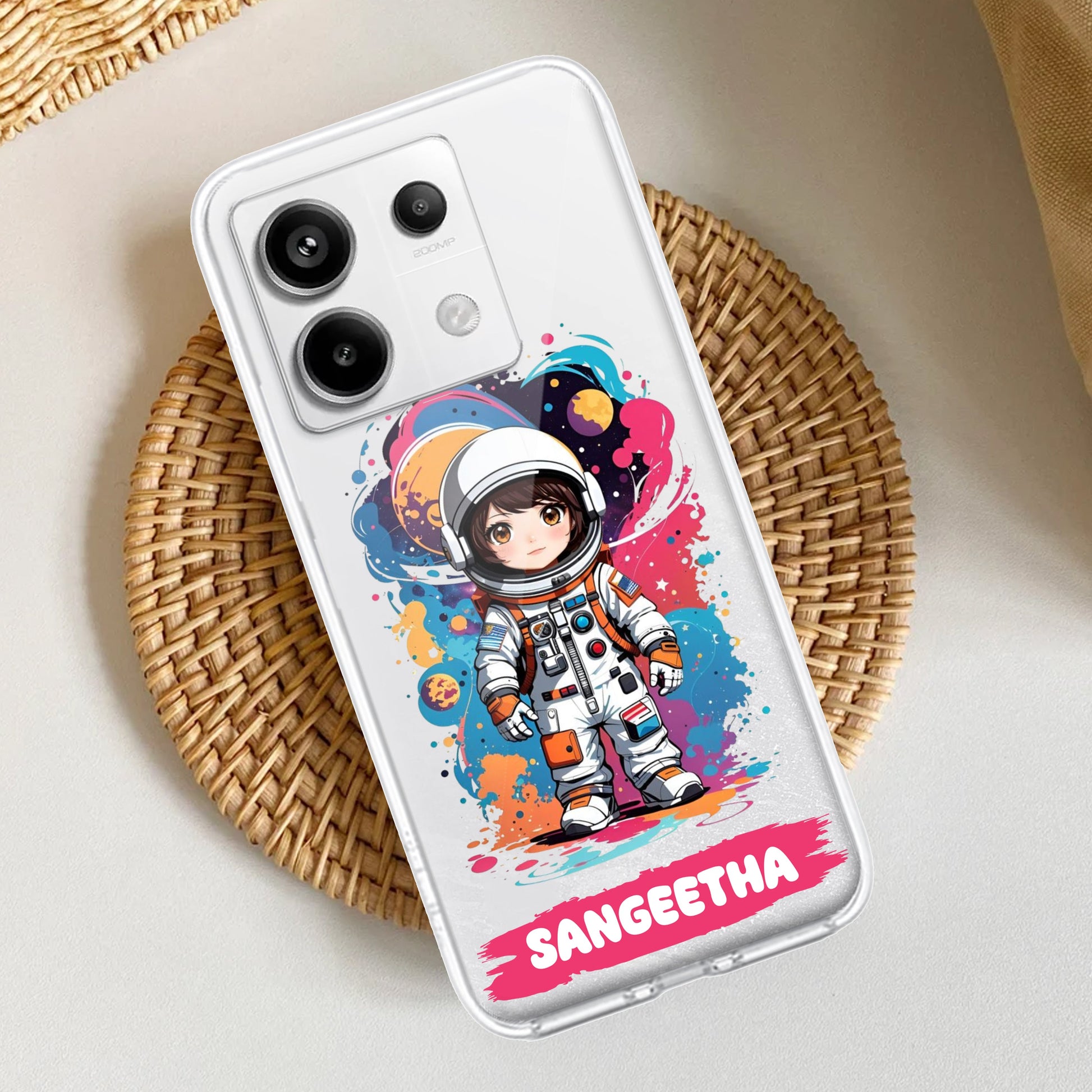 Astronaut Customize Transparent Silicon Case For Redmi/Xiaomi ShopOnCliQ