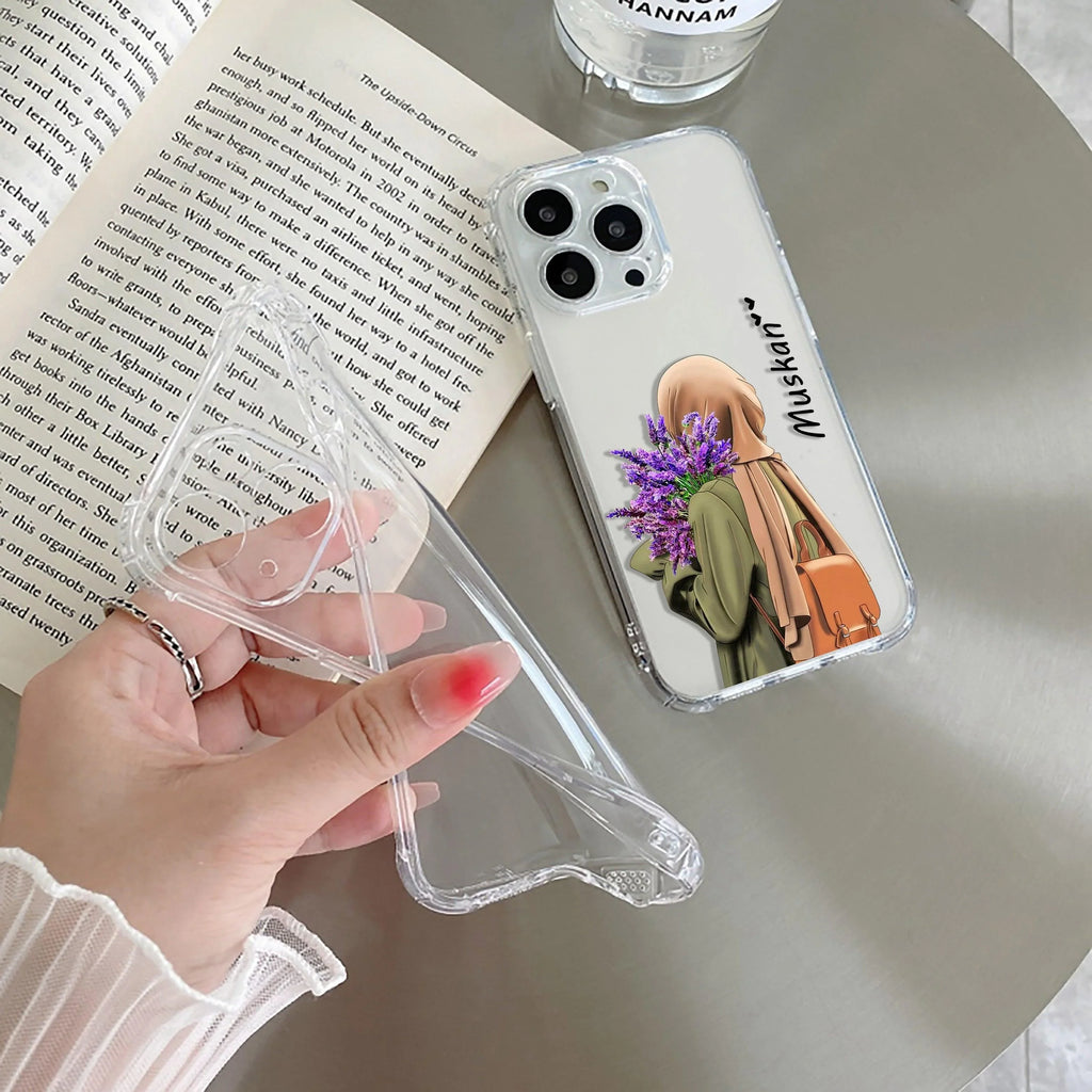 Personalized Hijab Girl Transparent Silicon Case For Redmi 10 Prime