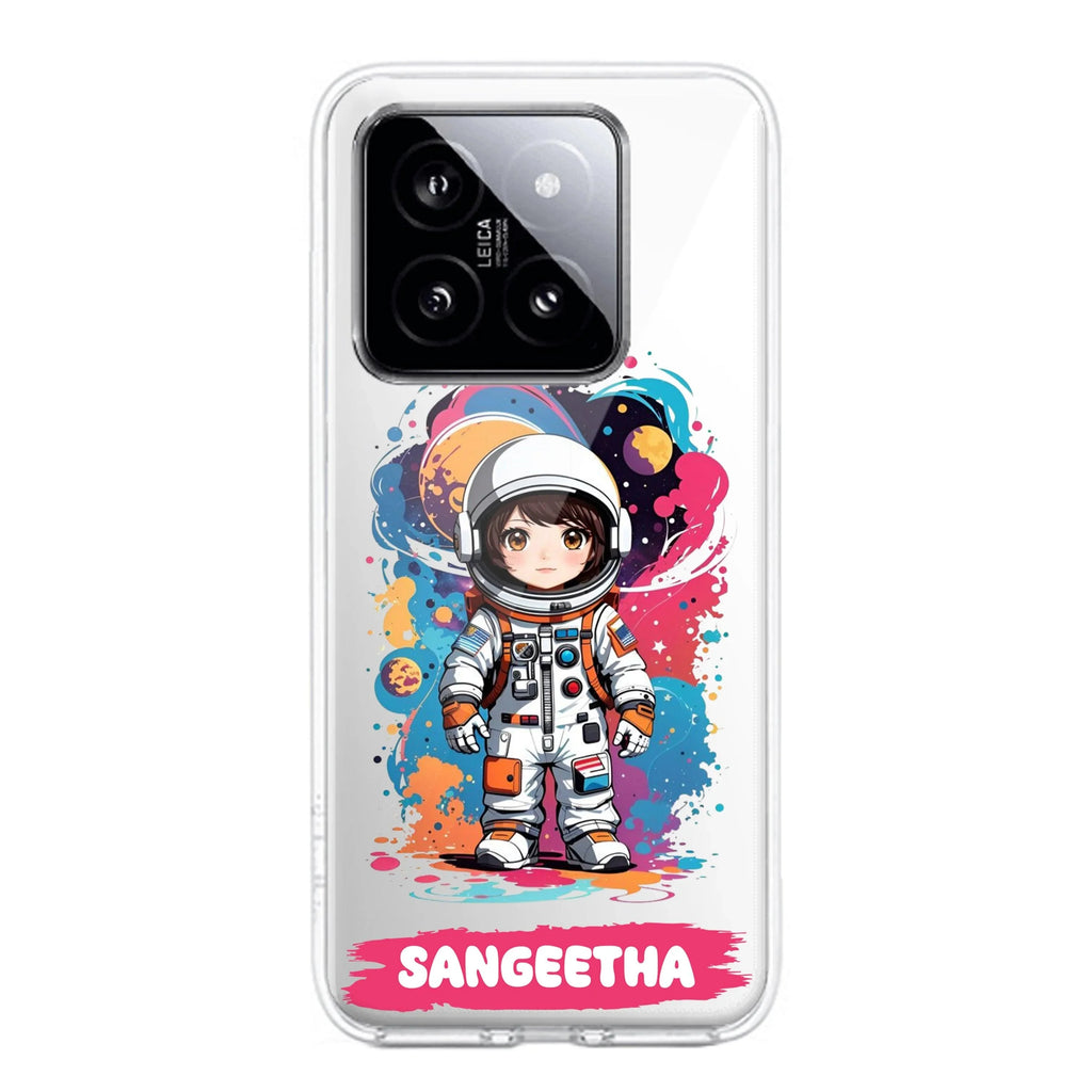 Astronaut Customize Transparent Silicon Case For Redmi Note 13 Pro 5G