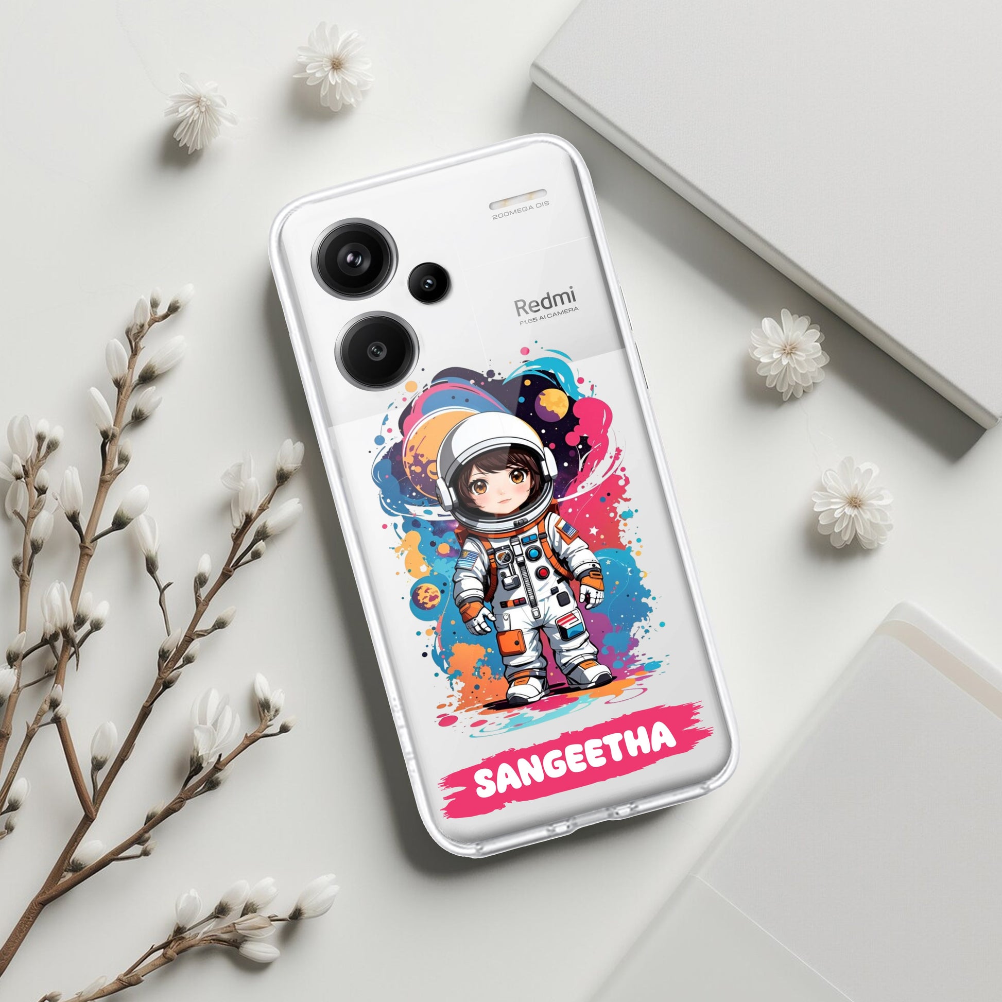 Astronaut Customize Transparent Silicon Case For Redmi/Xiaomi ShopOnCliQ