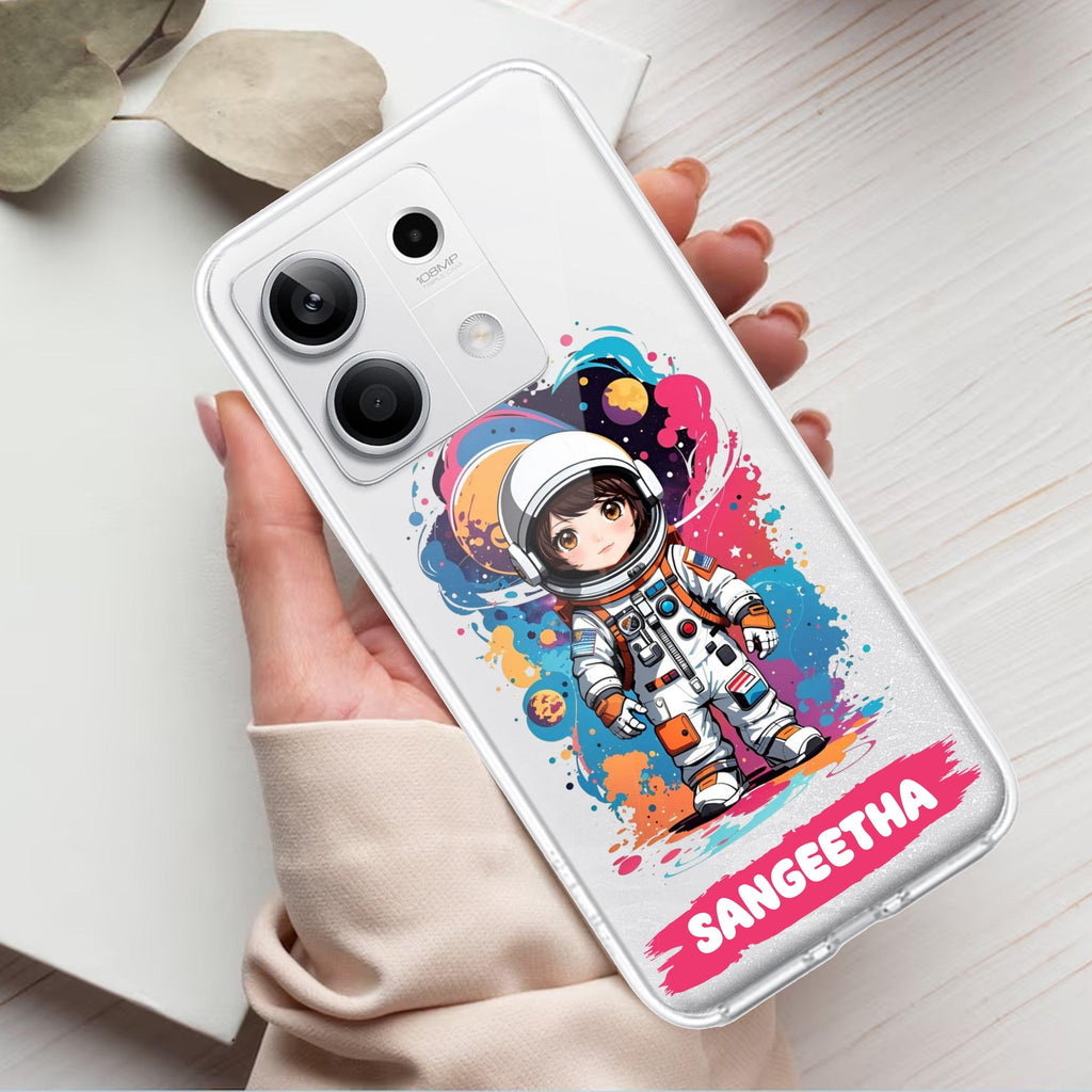 Astronaut Customize Transparent Silicon Case For Redmi/Xiaomi - ShopOnCliQ