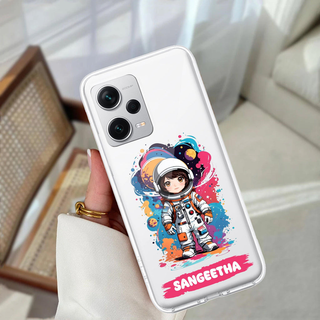 Astronaut Customize Transparent Silicon Case For Redmi/Xiaomi - ShopOnCliQ