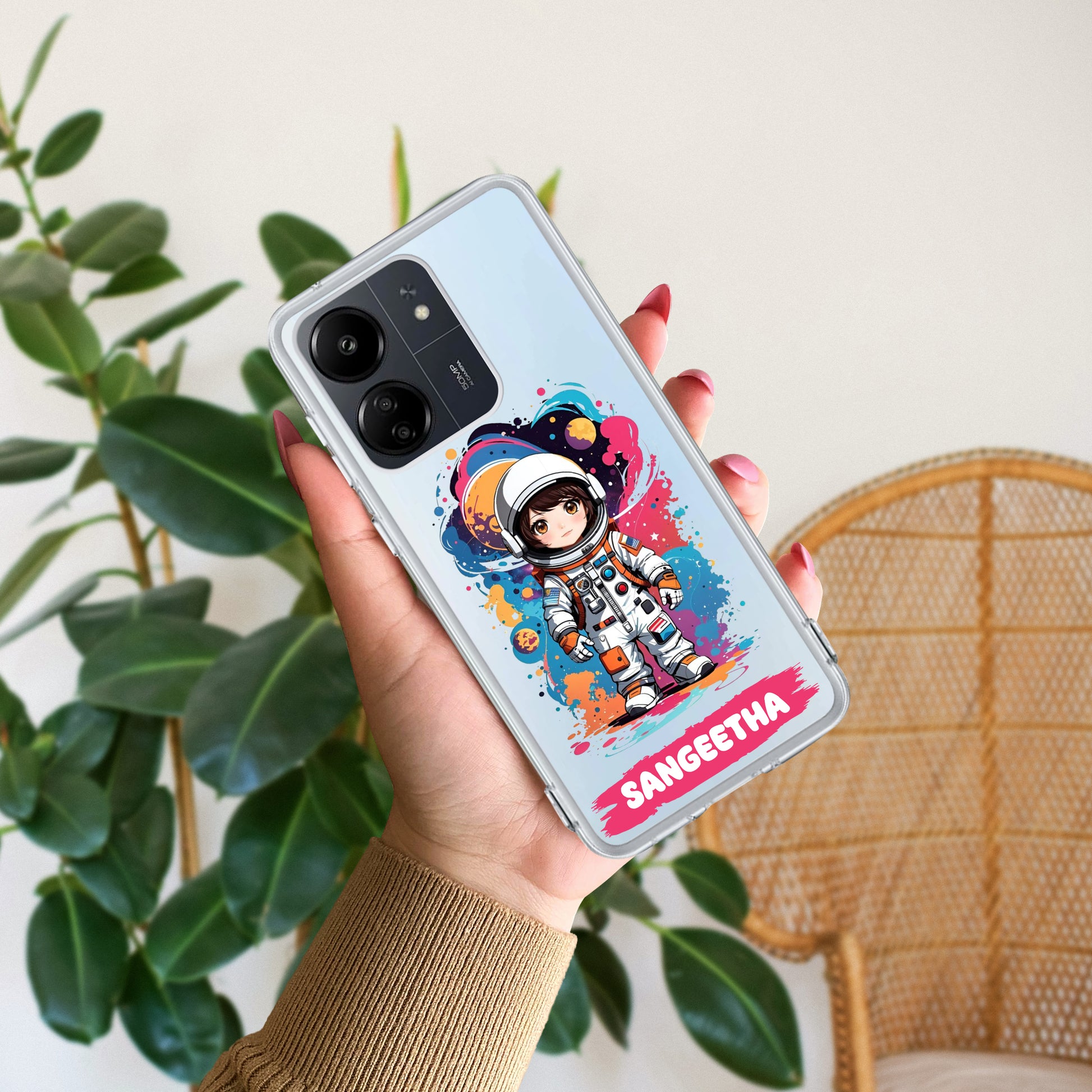 Astronaut Customize Transparent Silicon Case For Redmi/Xiaomi ShopOnCliQ