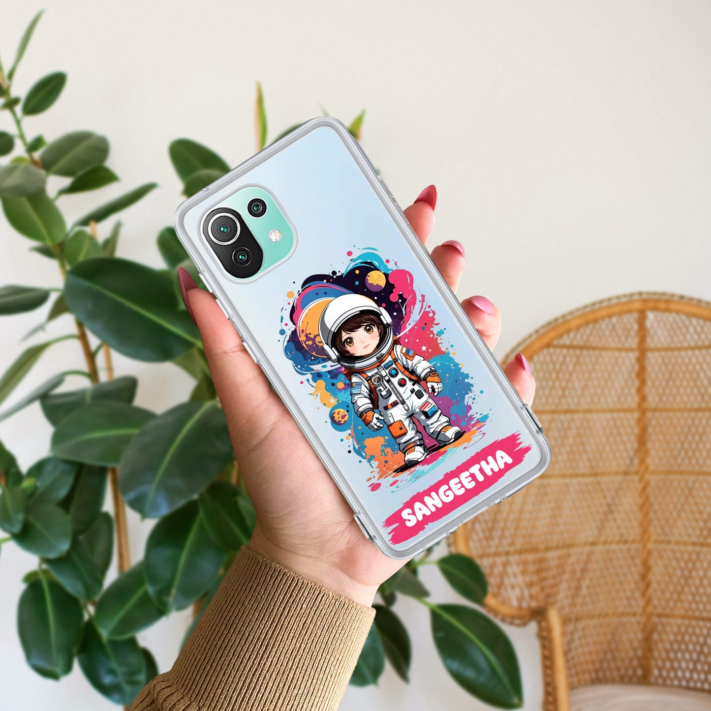 Astronaut Customize Transparent Silicon Case For Redmi/Xiaomi ShopOnCliQ