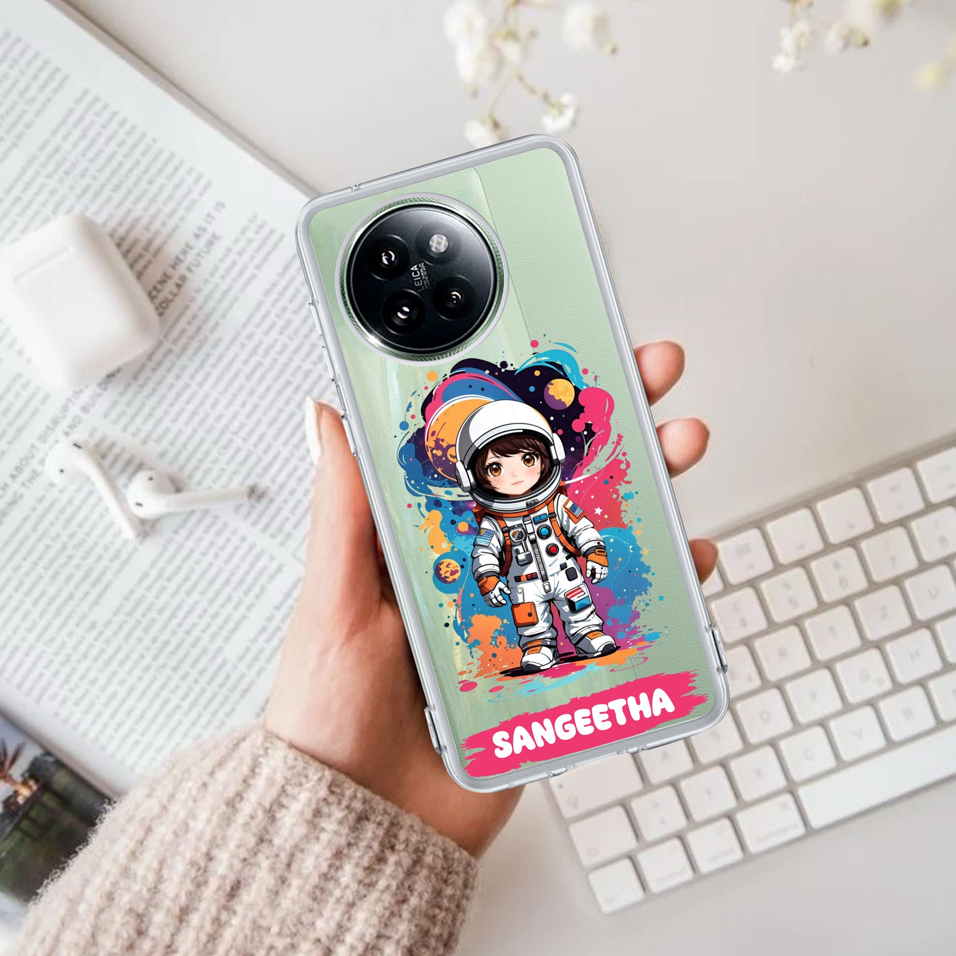 Astronaut Customize Transparent Silicon Case For Redmi/Xiaomi ShopOnCliQ