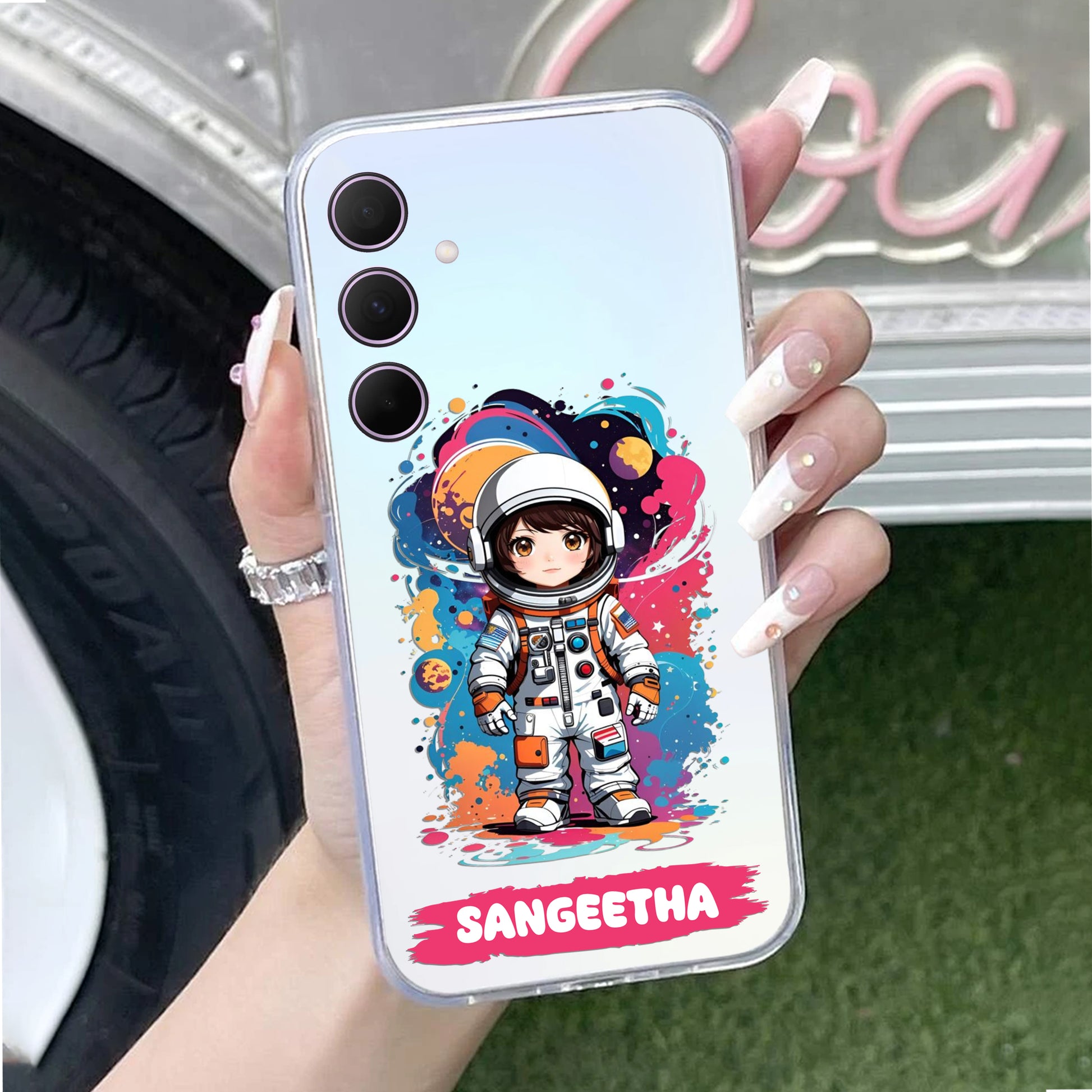 Astronaut Customize Transparent Silicon Case For Samsung ShopOnCliQ