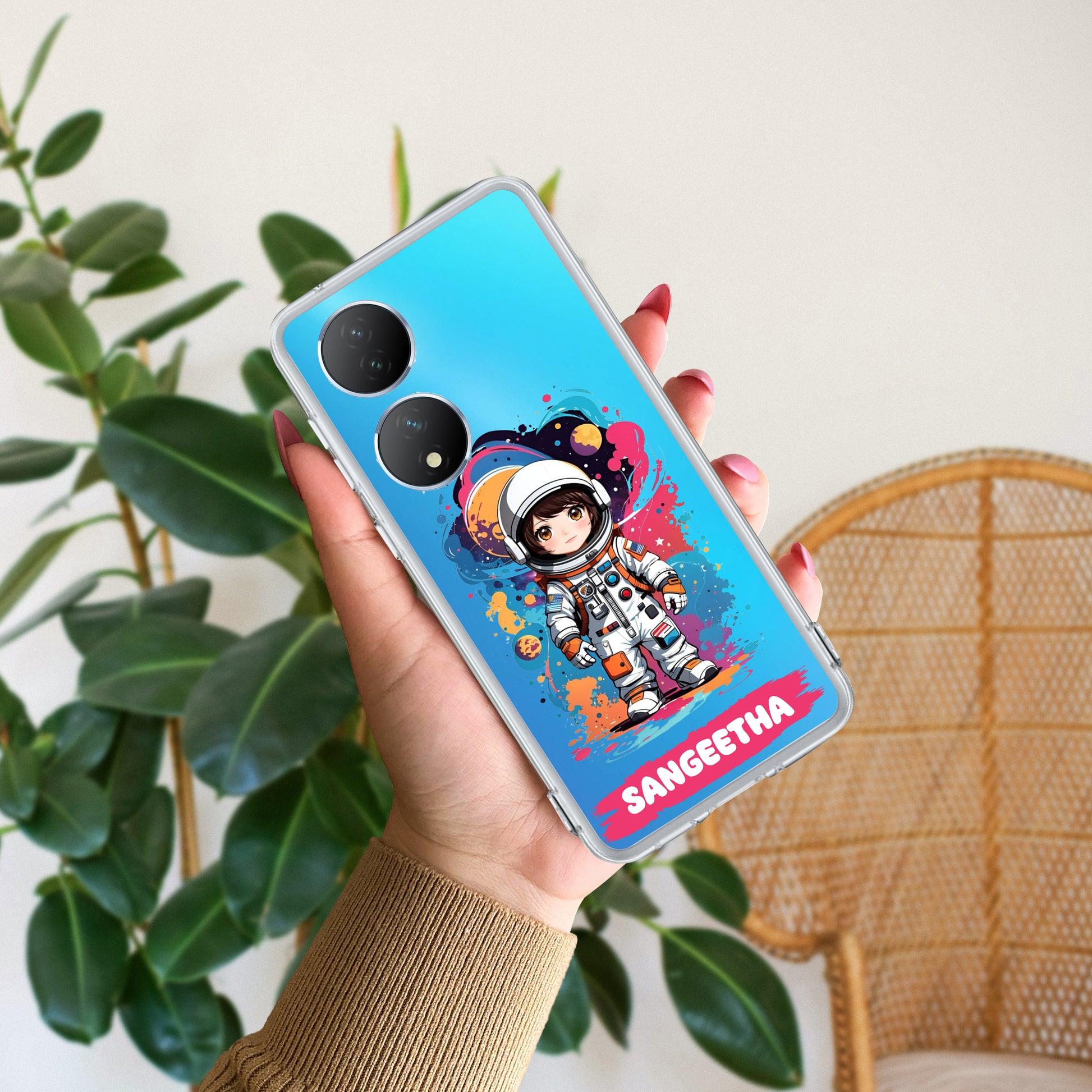 Astronaut Customize Transparent Silicon Case For Vivo ShopOnCliQ