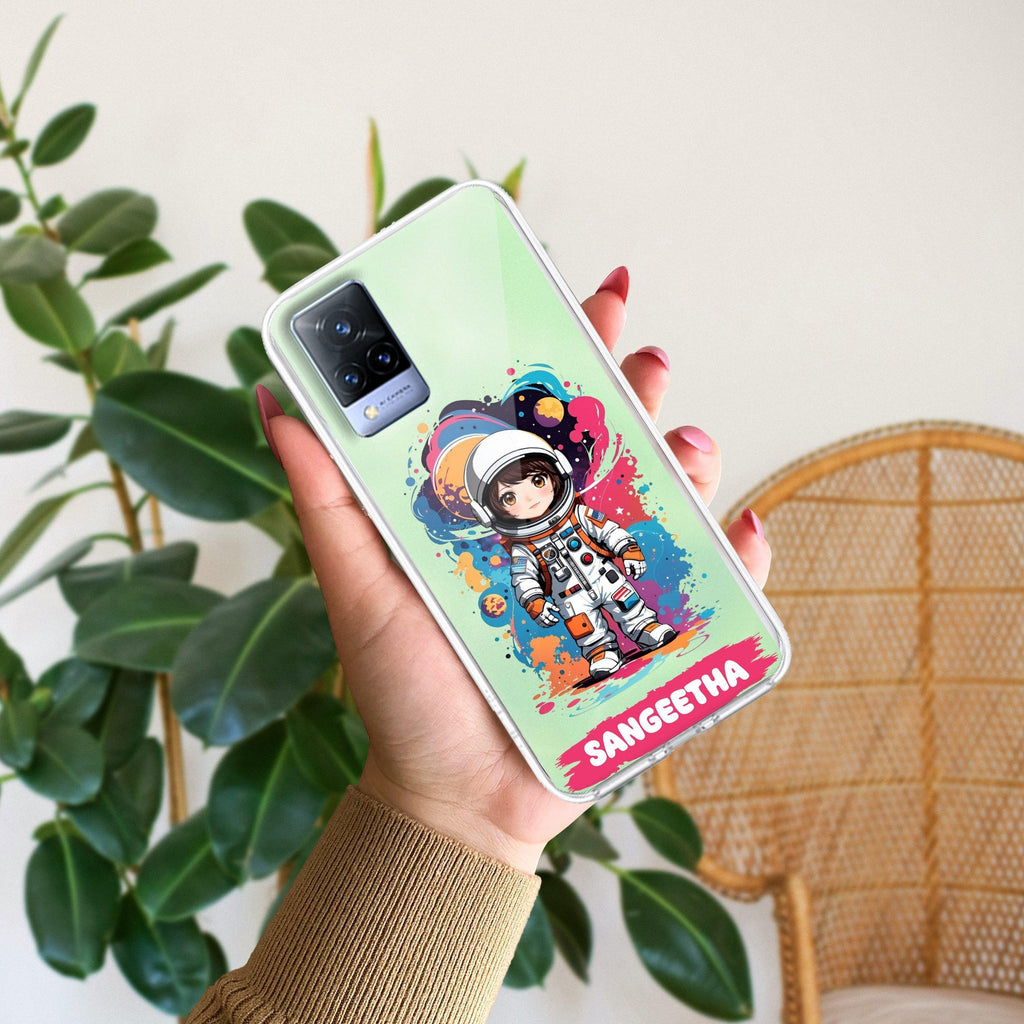 Astronaut Customize Transparent Silicon Case For Vivo T4 Ultra 5G