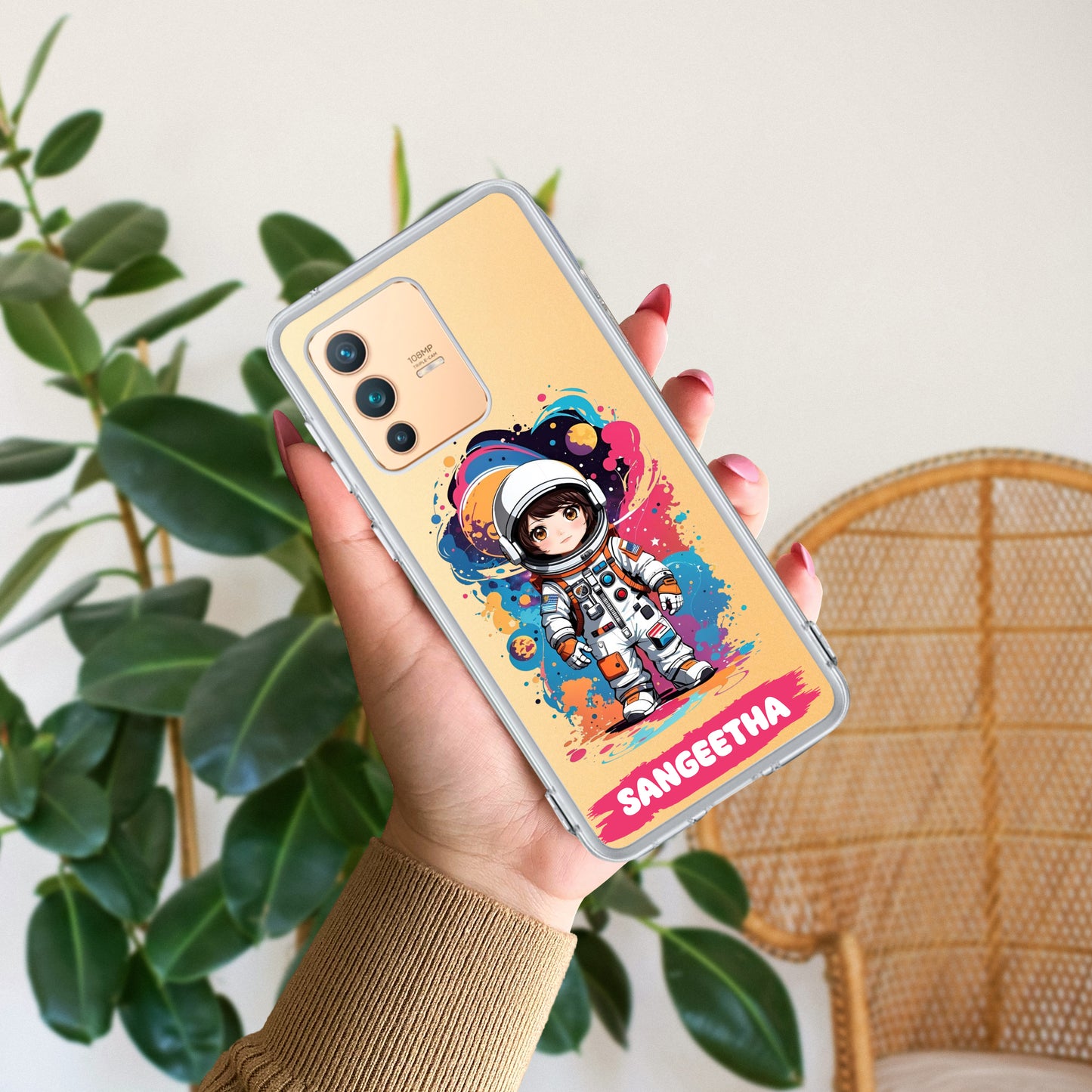 Astronaut Customize Transparent Silicon Case For Vivo ShopOnCliQ