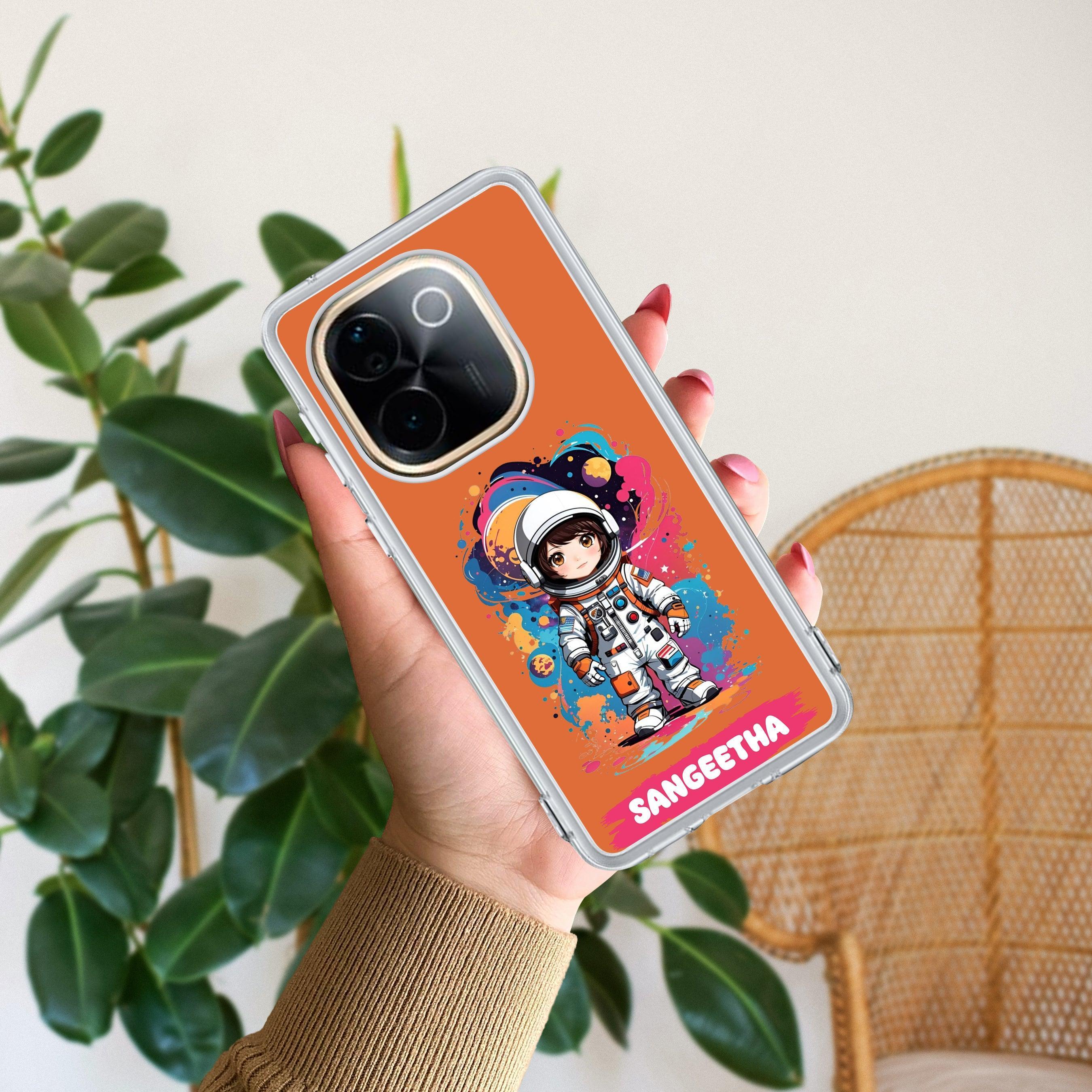 Astronaut Customize Transparent Silicon Case For Vivo Y100 5G /  Vivo Y100A 5G