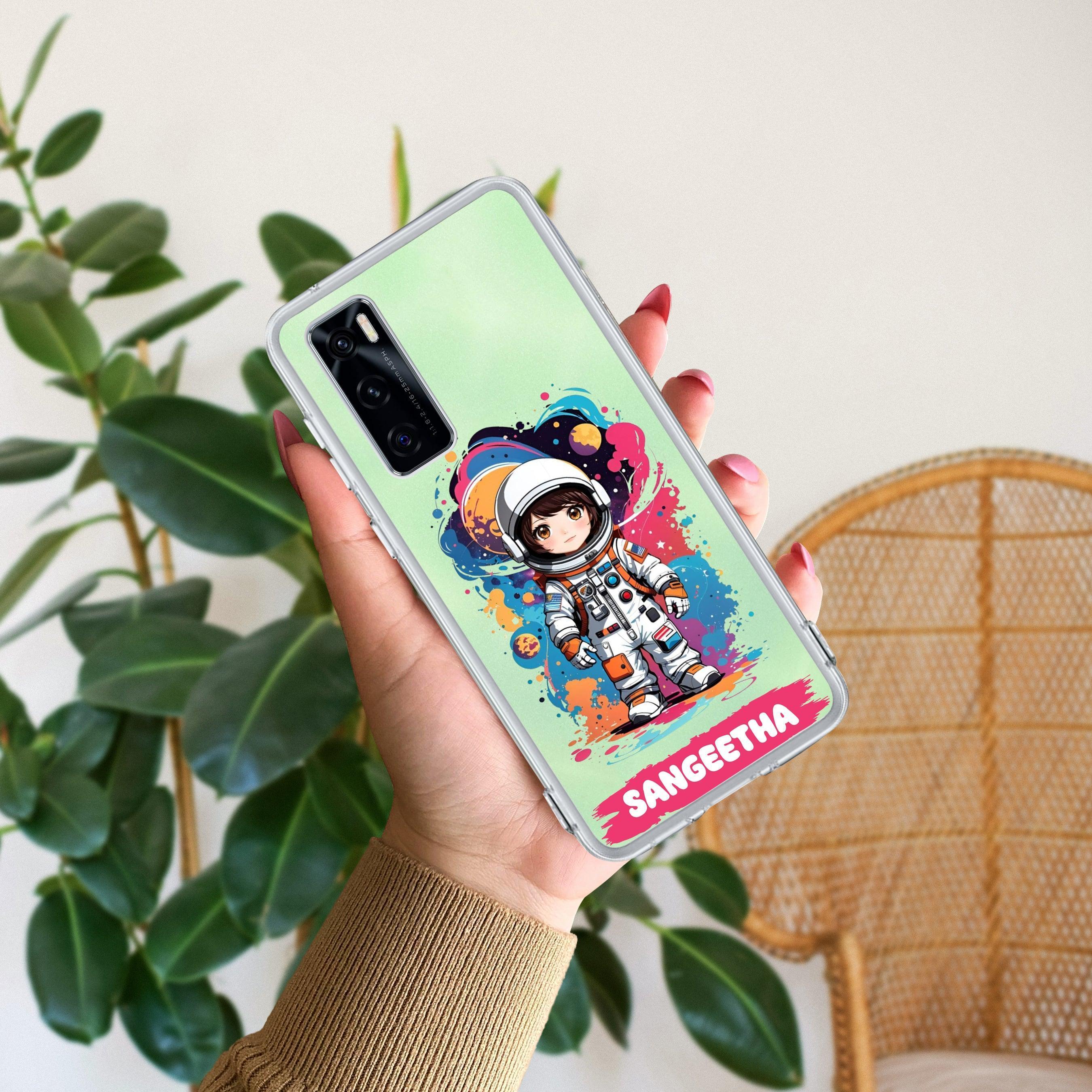 Astronaut Customize Transparent Silicon Case For Vivo T4x 5G