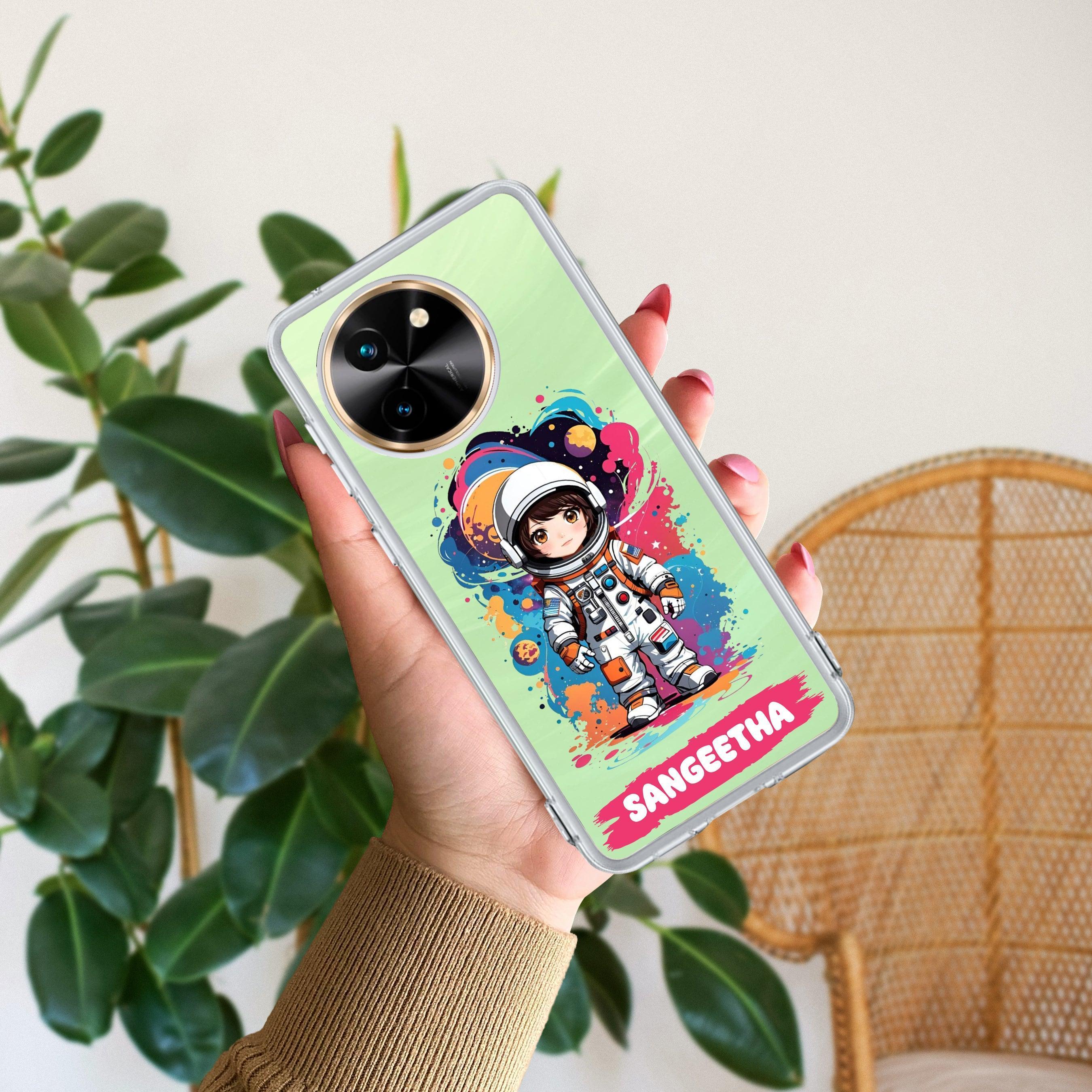Astronaut Customize Transparent Silicon Case For Vivo X90 Pro Plus 5G