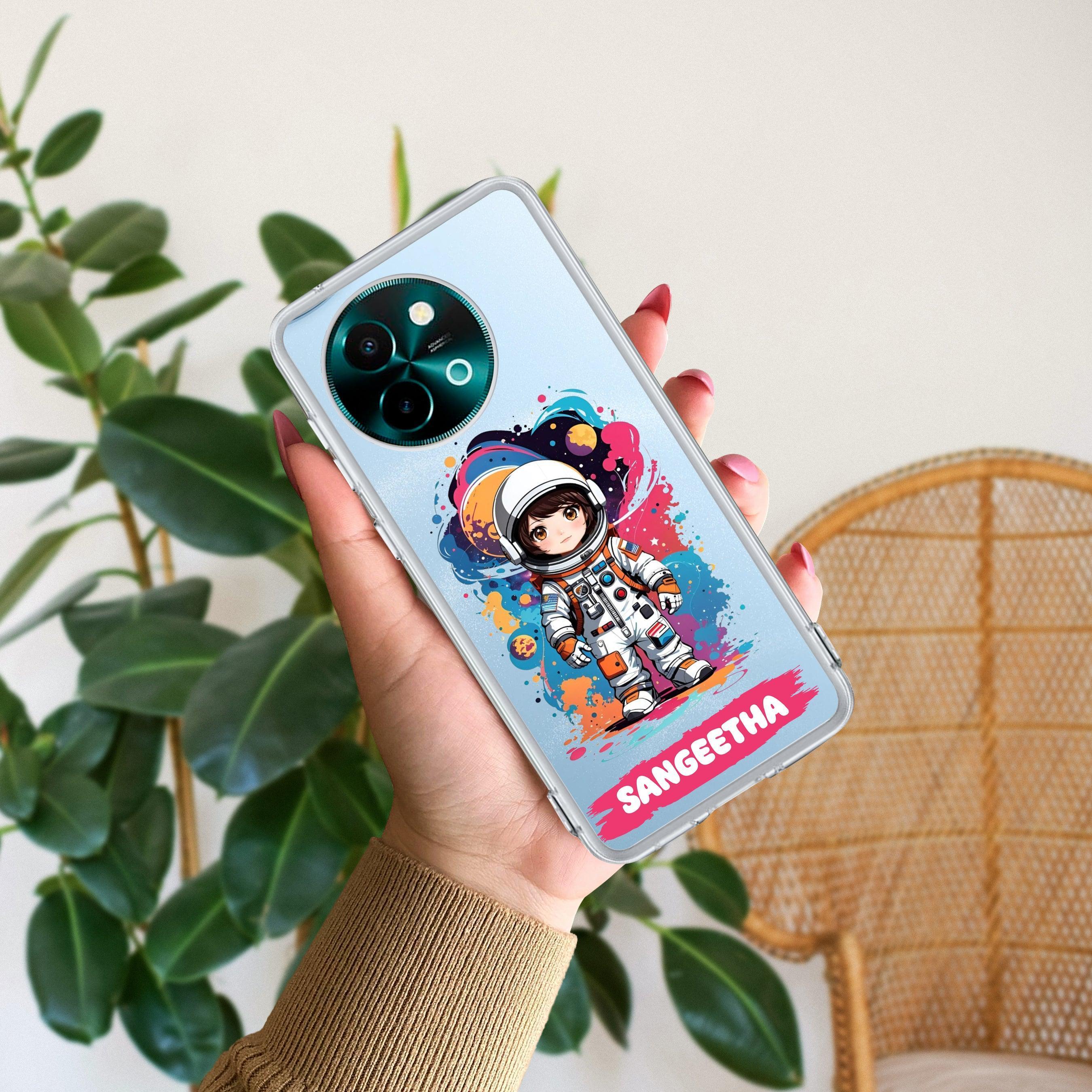 Astronaut Customize Transparent Silicon Case For Vivo Y200e 5G