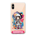 Astronaut Customize Anti Yellow Clear Case For iPhone X/Xs