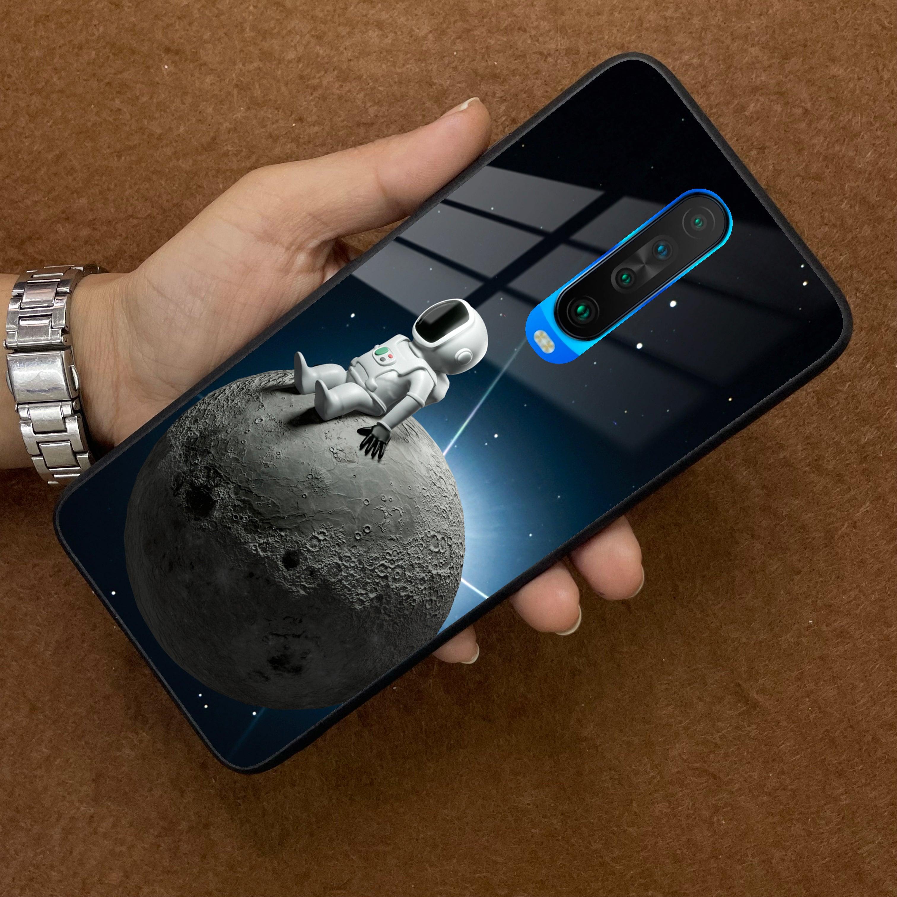 Astronod Moon Glass Case Cover For Poco - ShopOnCliQ