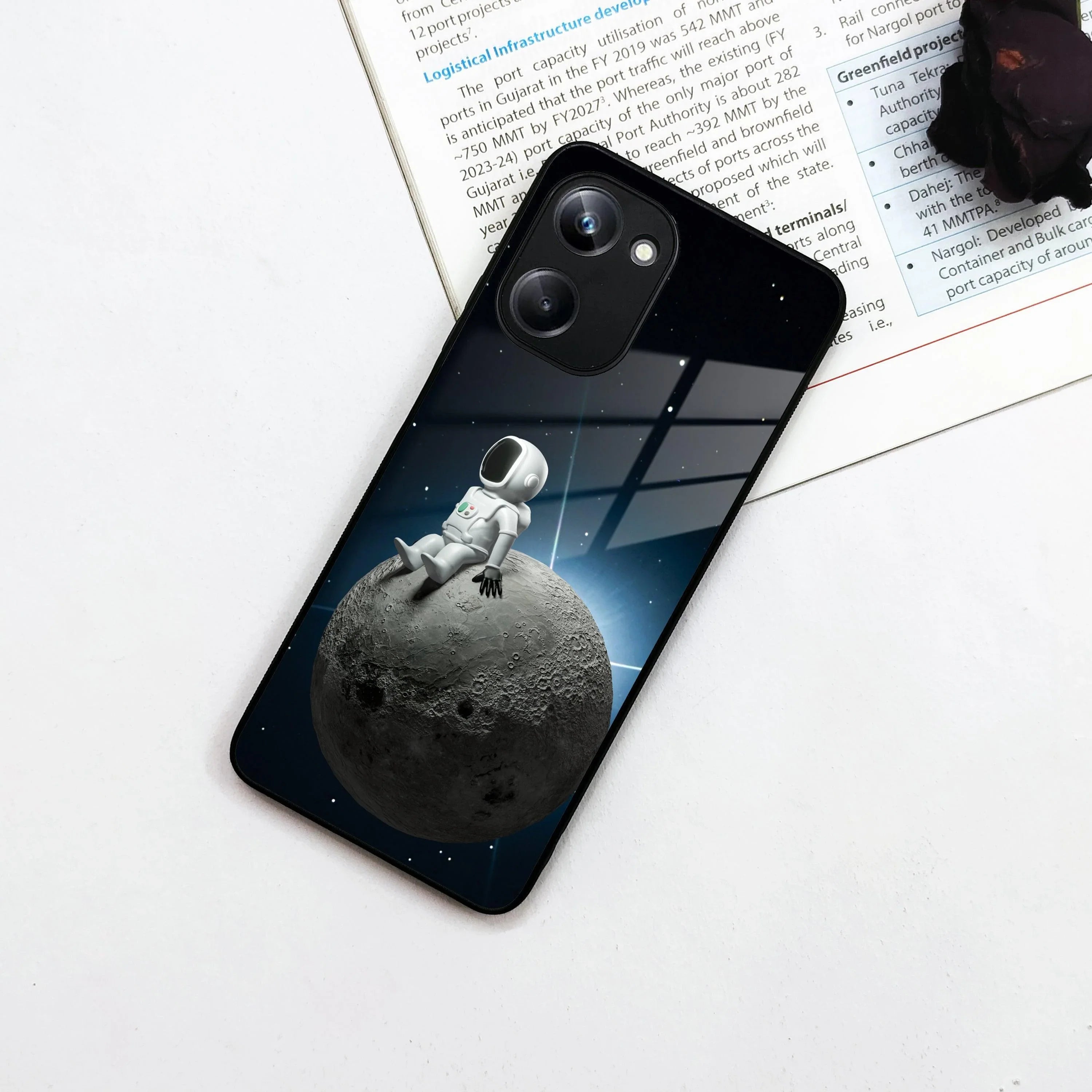 Astronod Moon Glass Case Cover For Realme/Narzo - ShopOnCliQ