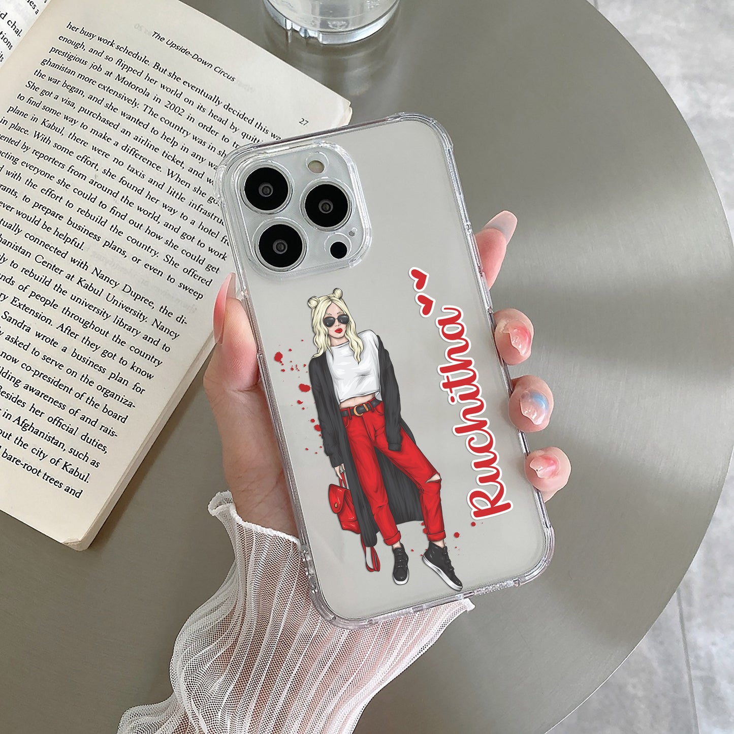 Attitude Girl Customize Transparent Silicon Case For Nothing - ShopOnCliQ