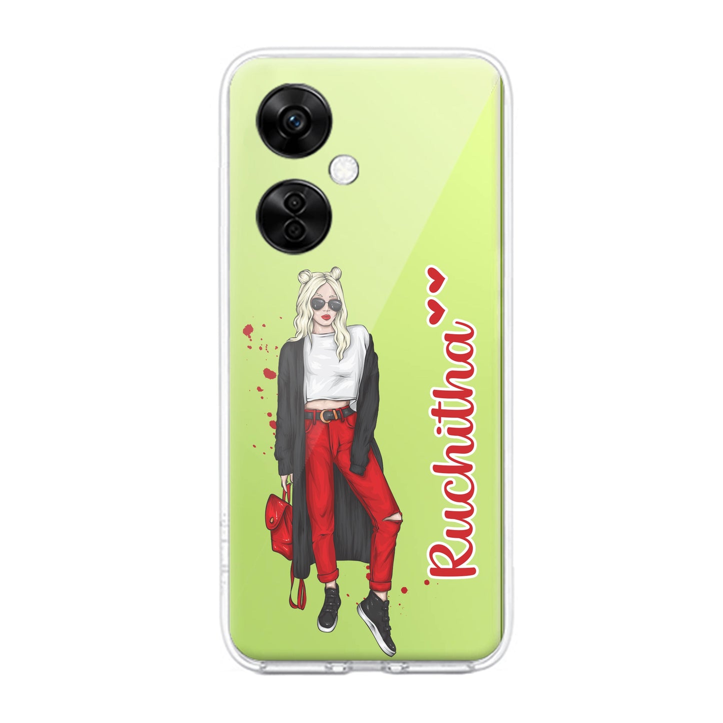 Attitude Girl Customize Transparent Silicon Case For OnePlus - ShopOnCliQ