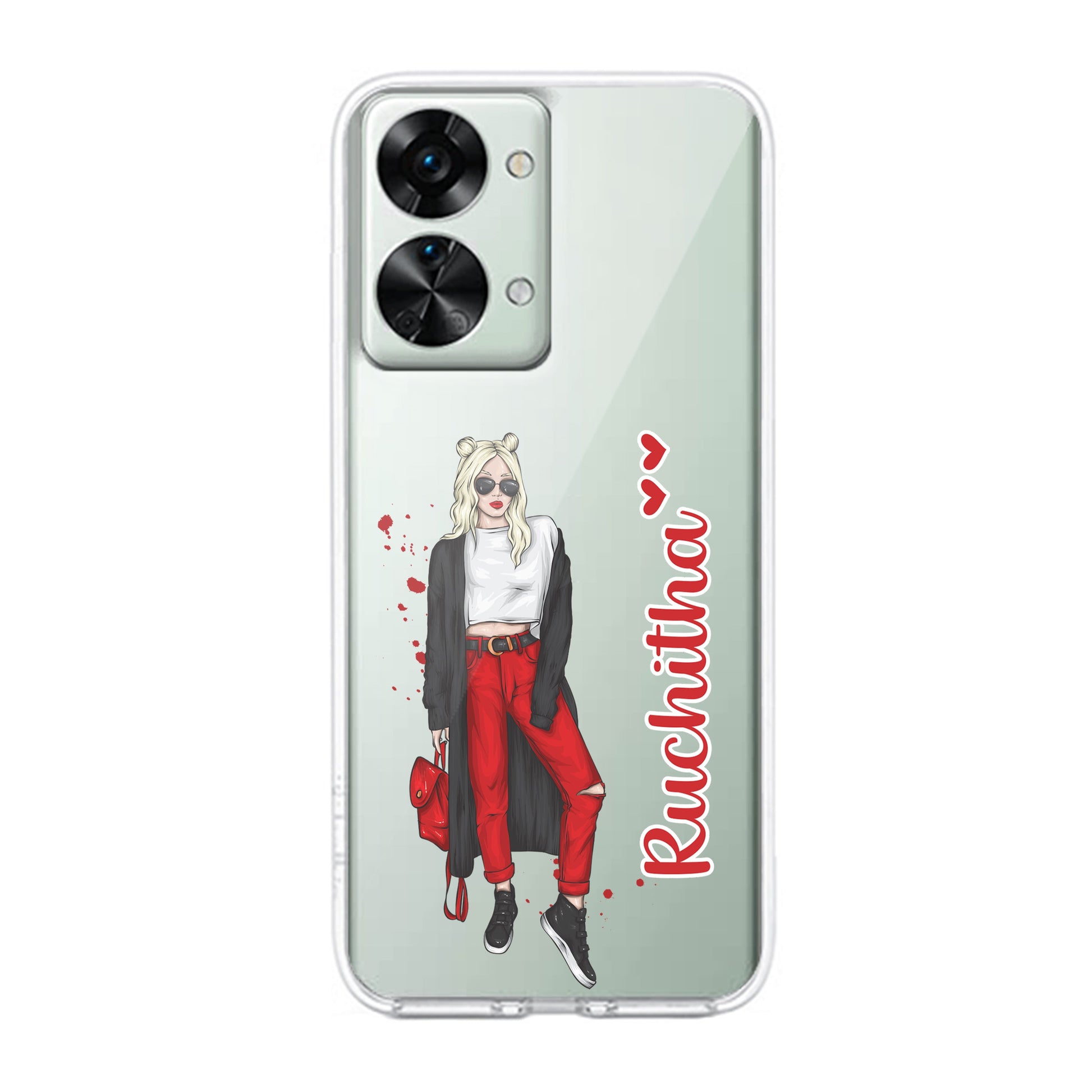 Attitude Girl Customize Transparent Silicon Case For OnePlus - ShopOnCliQ