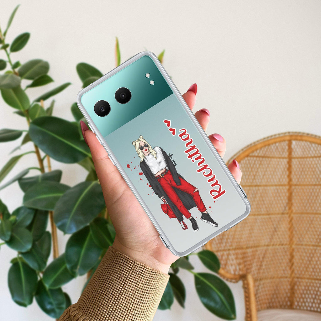 Attitude Girl Customize Anti Yellow Case For OnePlus Nord 4 5G