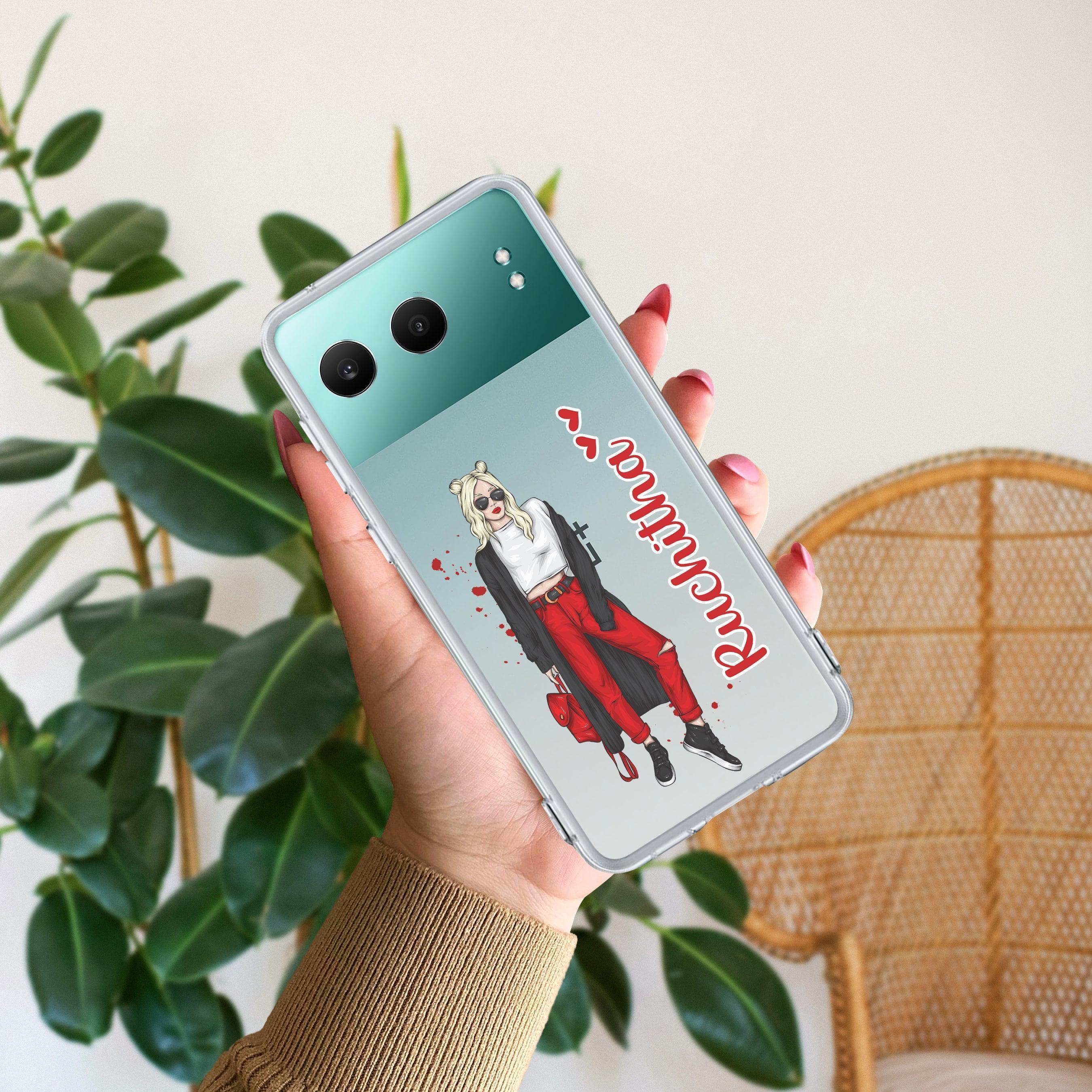 Attitude Girl Customize Transparent Silicon Case For OnePlus Nord 4 5G