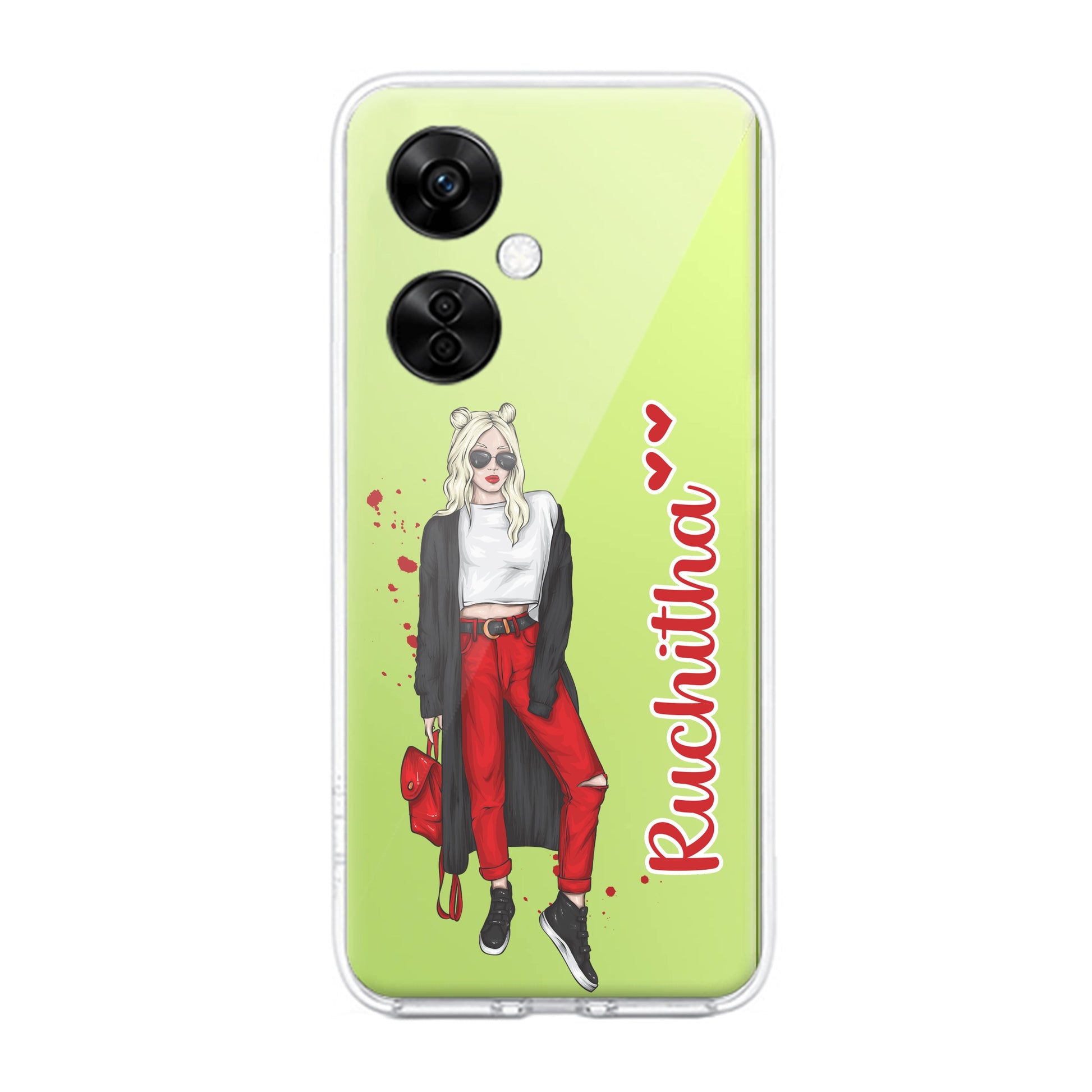 Attitude Girl Customize Transparent Silicon Case For OnePlus - ShopOnCliQ