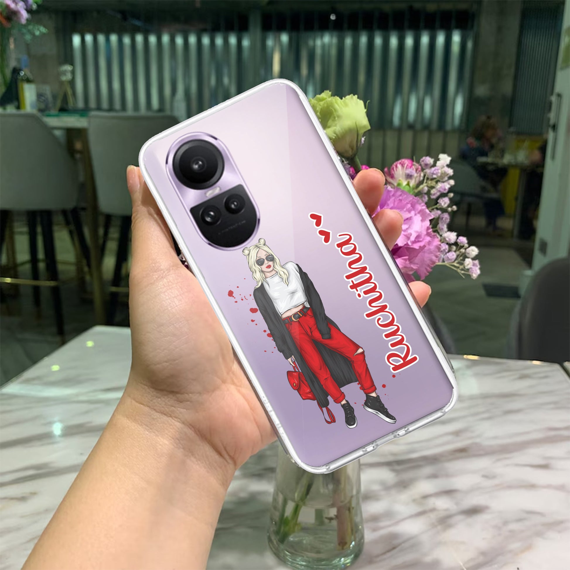 Attitude Girl Customize Transparent Silicon Case For Oppo ShopOnCliQ