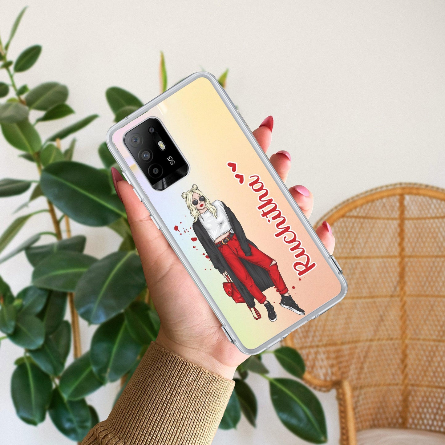 Attitude Girl Customize Transparent Silicon Case For Oppo - ShopOnCliQ