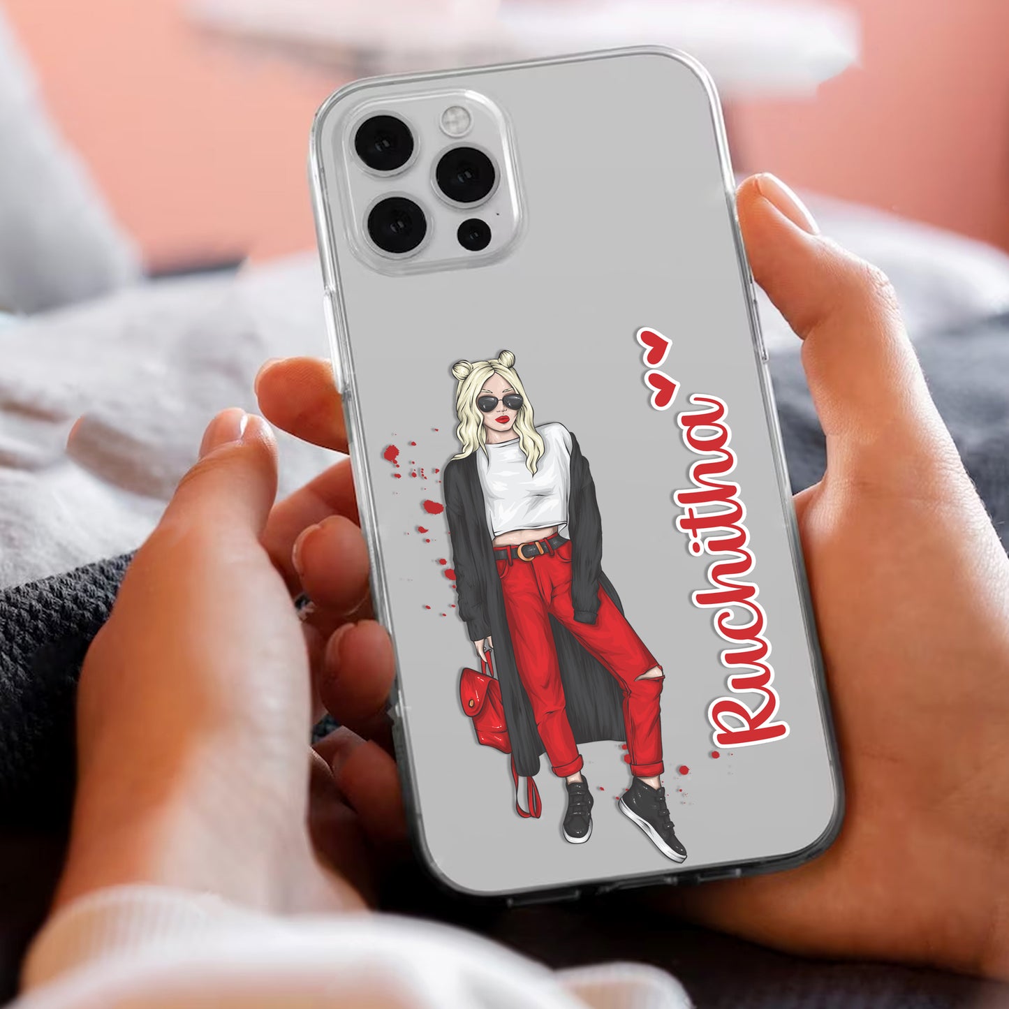 Attitude Girl Customize Transparent Silicon Case For Oppo ShopOnCliQ