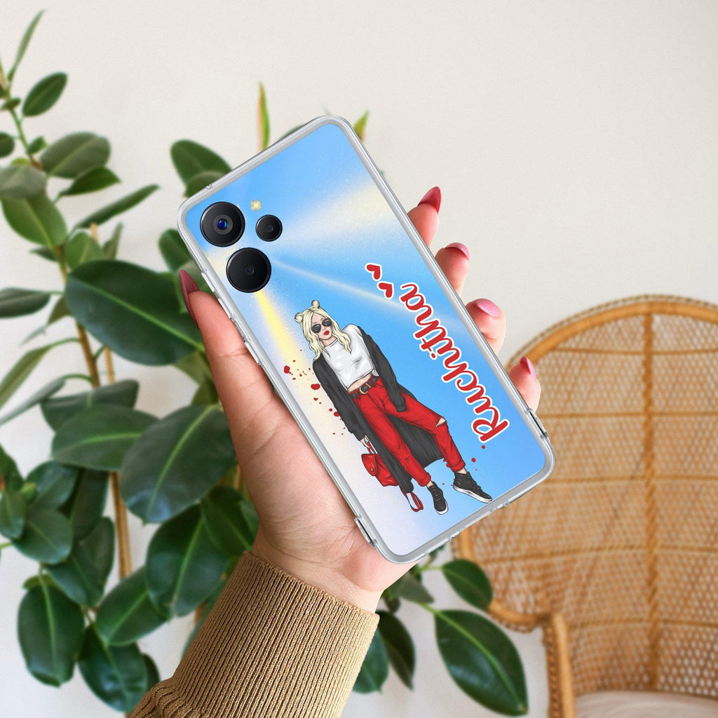 Attitude Girl  Customize Transparent Silicon Case For Realme GT Master Edition