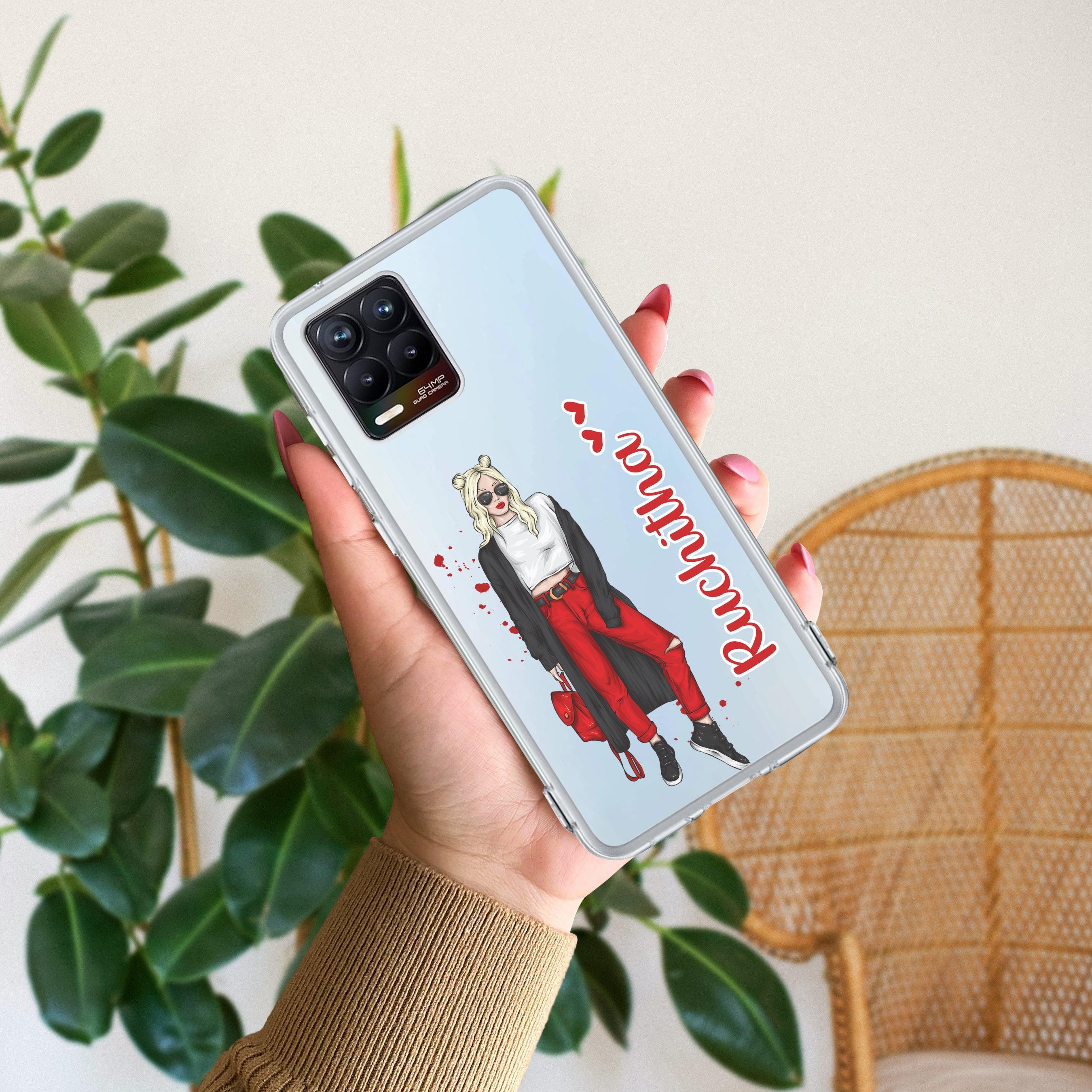 Attitude Girl  Customize Transparent Silicon Case For Realme 12 5G