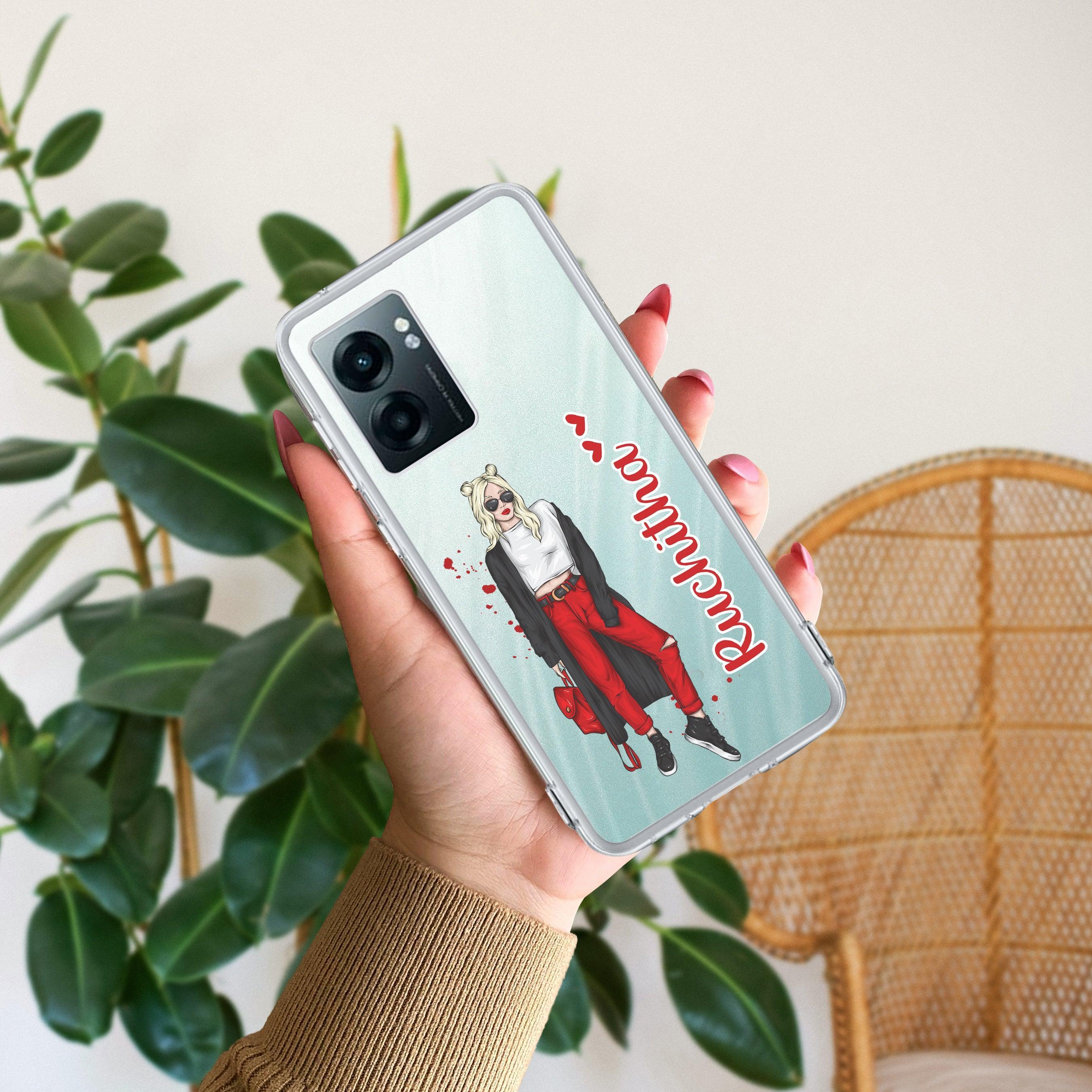 Attitude Girl  Customize Anti Yelllow Case For Realme Narzo 50 5G