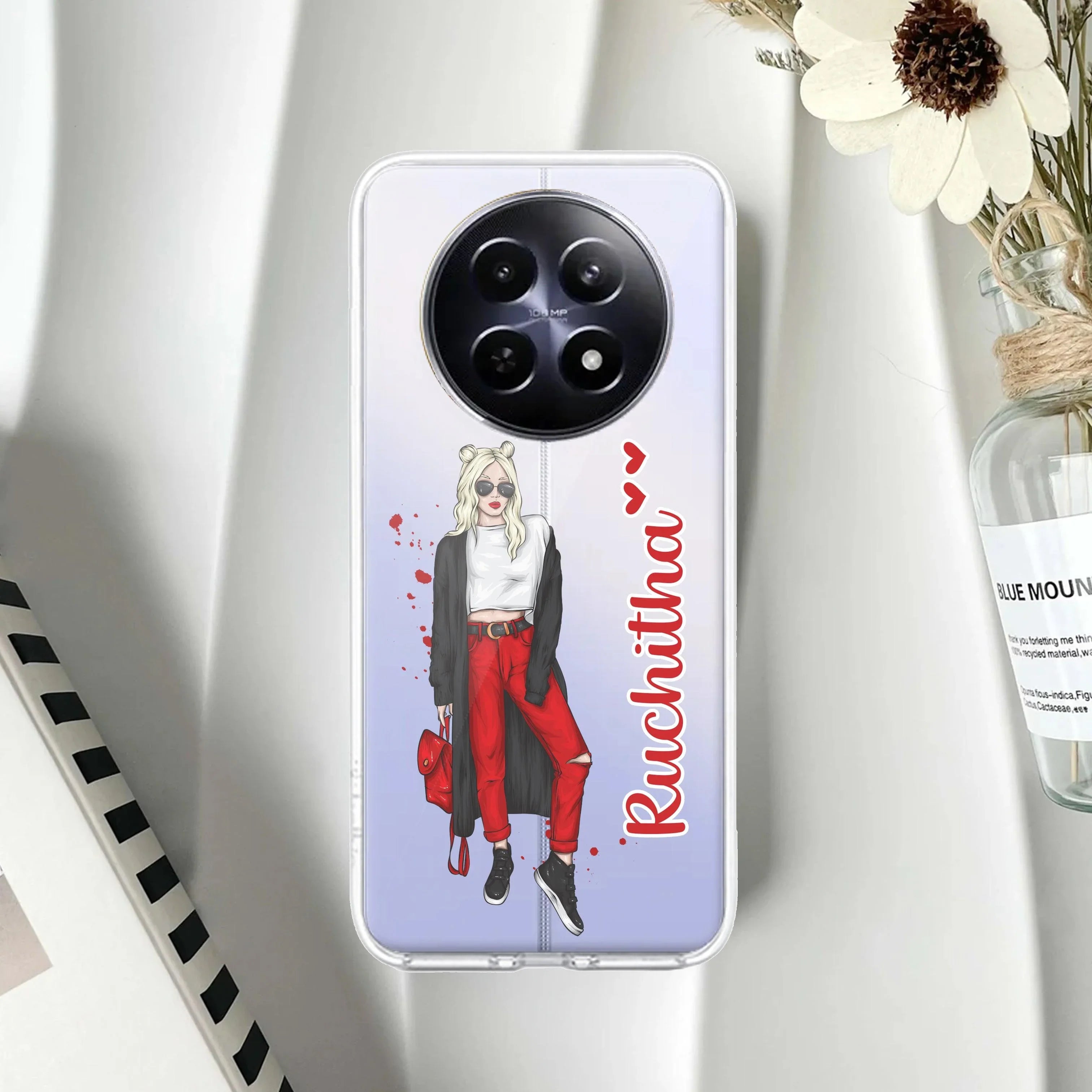 Attitude Girl  Customize Transparent Silicon Case For Realme P3 5G