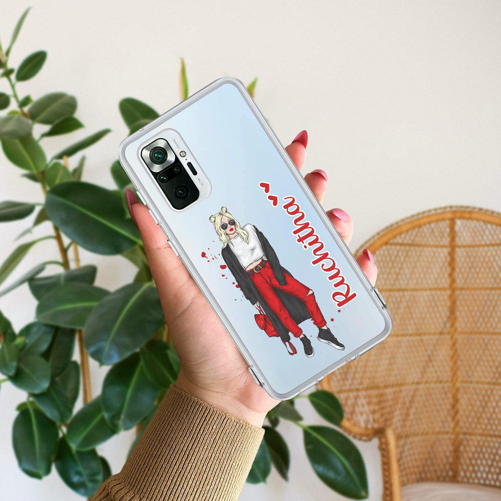 Attitude Girl Customize Transparent Silicon Case For Redmi/Xiaomi - ShopOnCliQ