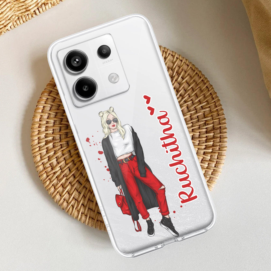 Attitude Girl Customize Transparent Silicon Case For Redmi/Xiaomi - ShopOnCliQ