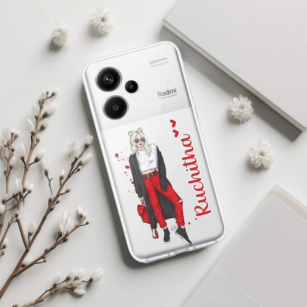 Attitude Girl Customize Transparent Silicon Case For Redmi/Xiaomi - ShopOnCliQ