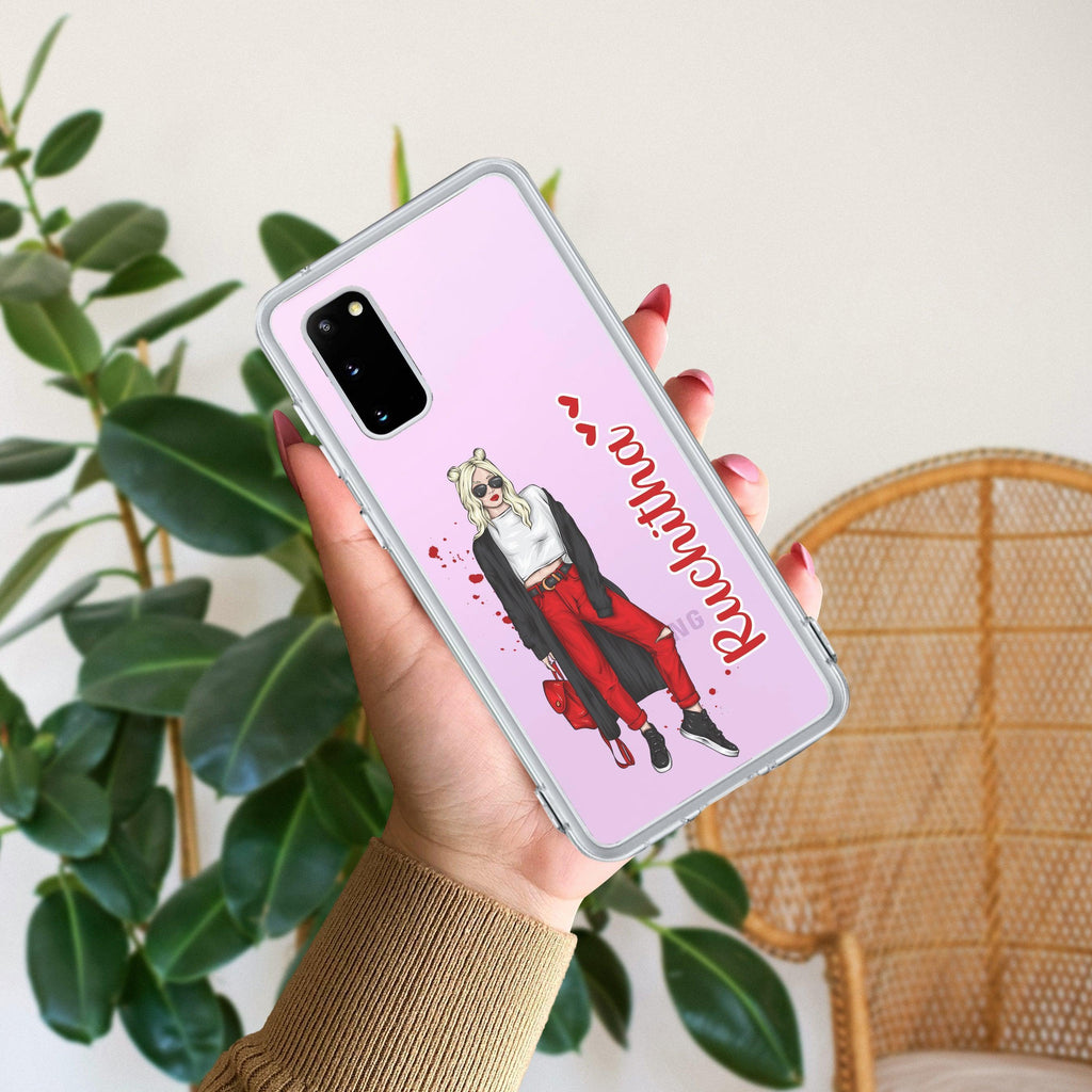 Attitude Girl Customize Anti Yellow Case For Samsung Galaxy S20 FE