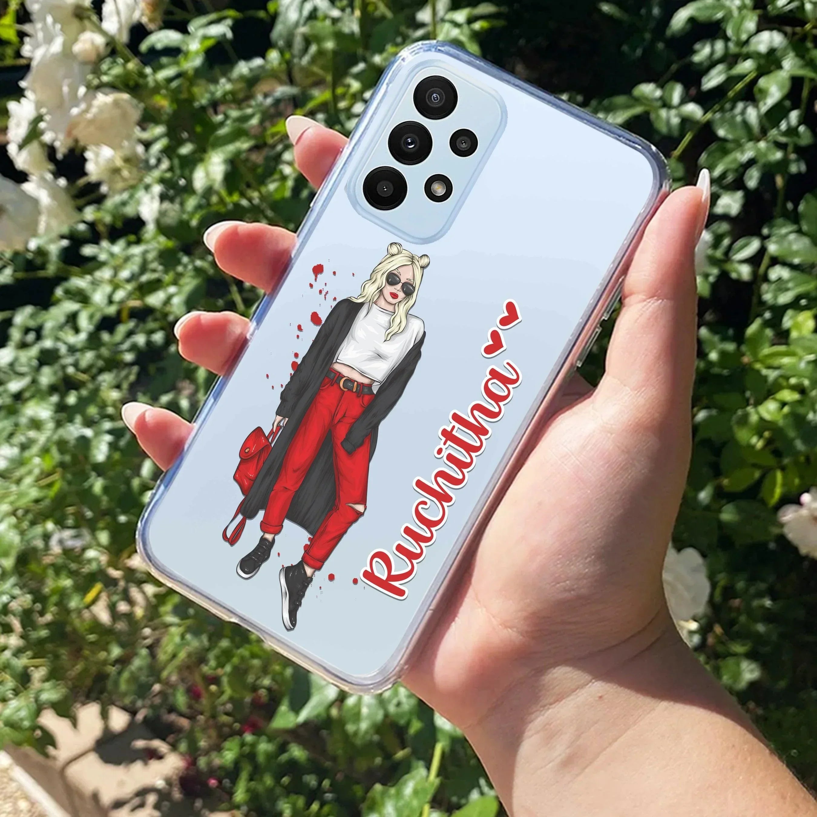 Attitude Girl Customize Anti Yellow Case For Samsung Galaxy A33