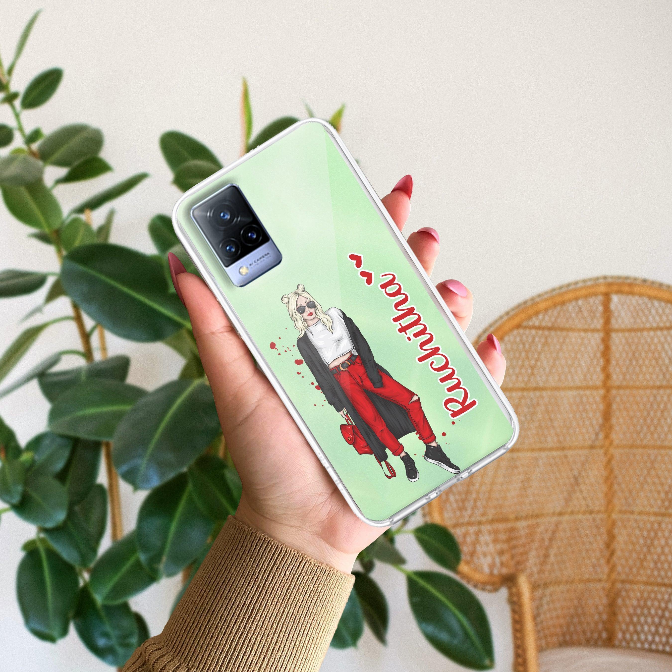 Attitude Girl Customize Transparent Silicon Case For Vivo T4 Ultra 5G