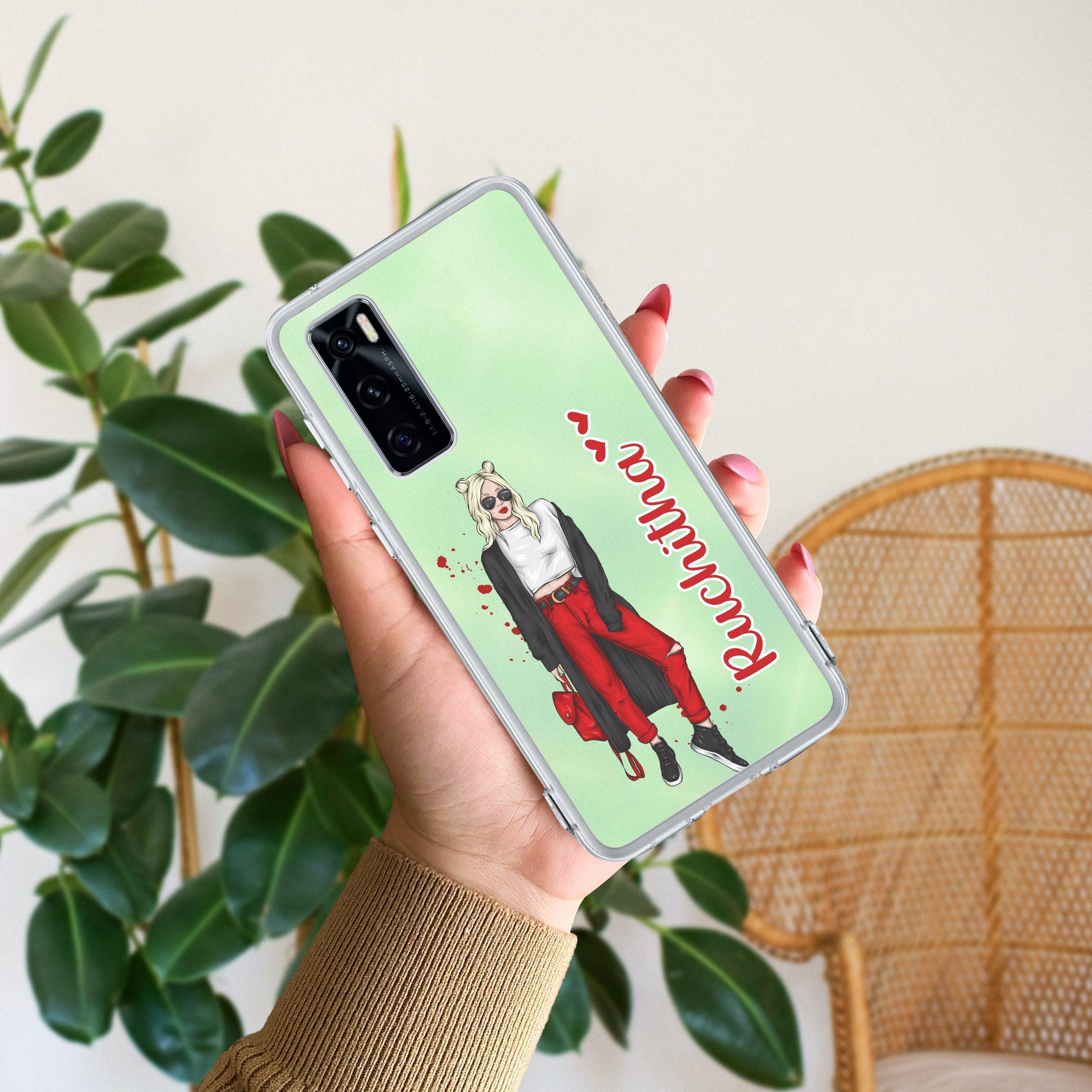 Attitude Girl Customize Transparent Silicon Case For Vivo T4x 5G