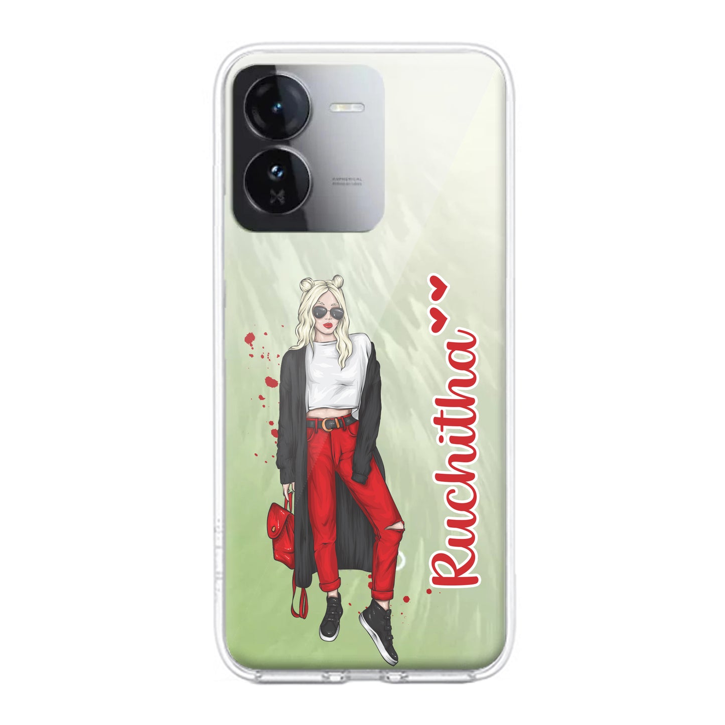 Attitude Girl Customize Transparent Silicon Case For iQOO ShopOnCliQ