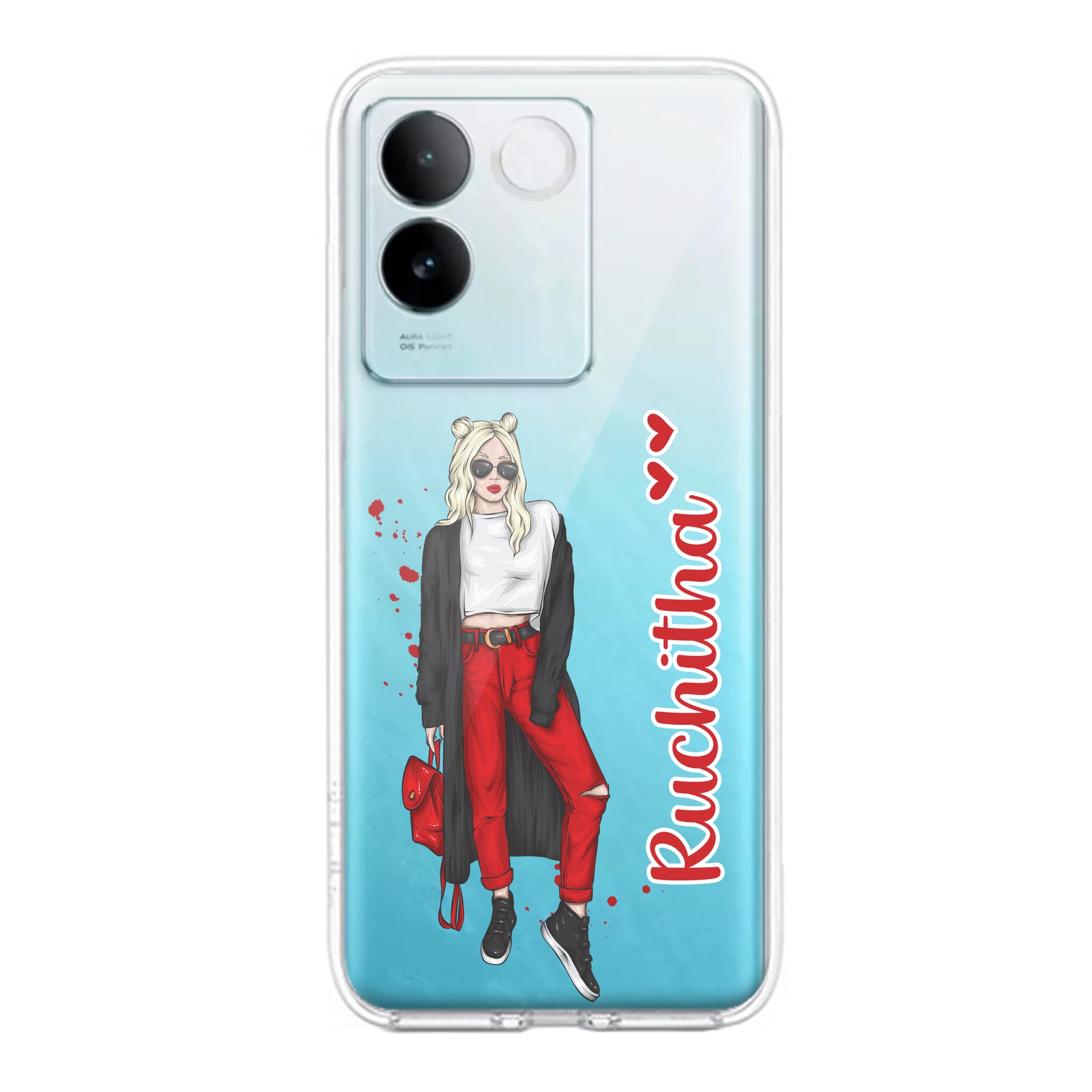 Attitude Girl Customize Transparent Silicon Case For iQOO ShopOnCliQ