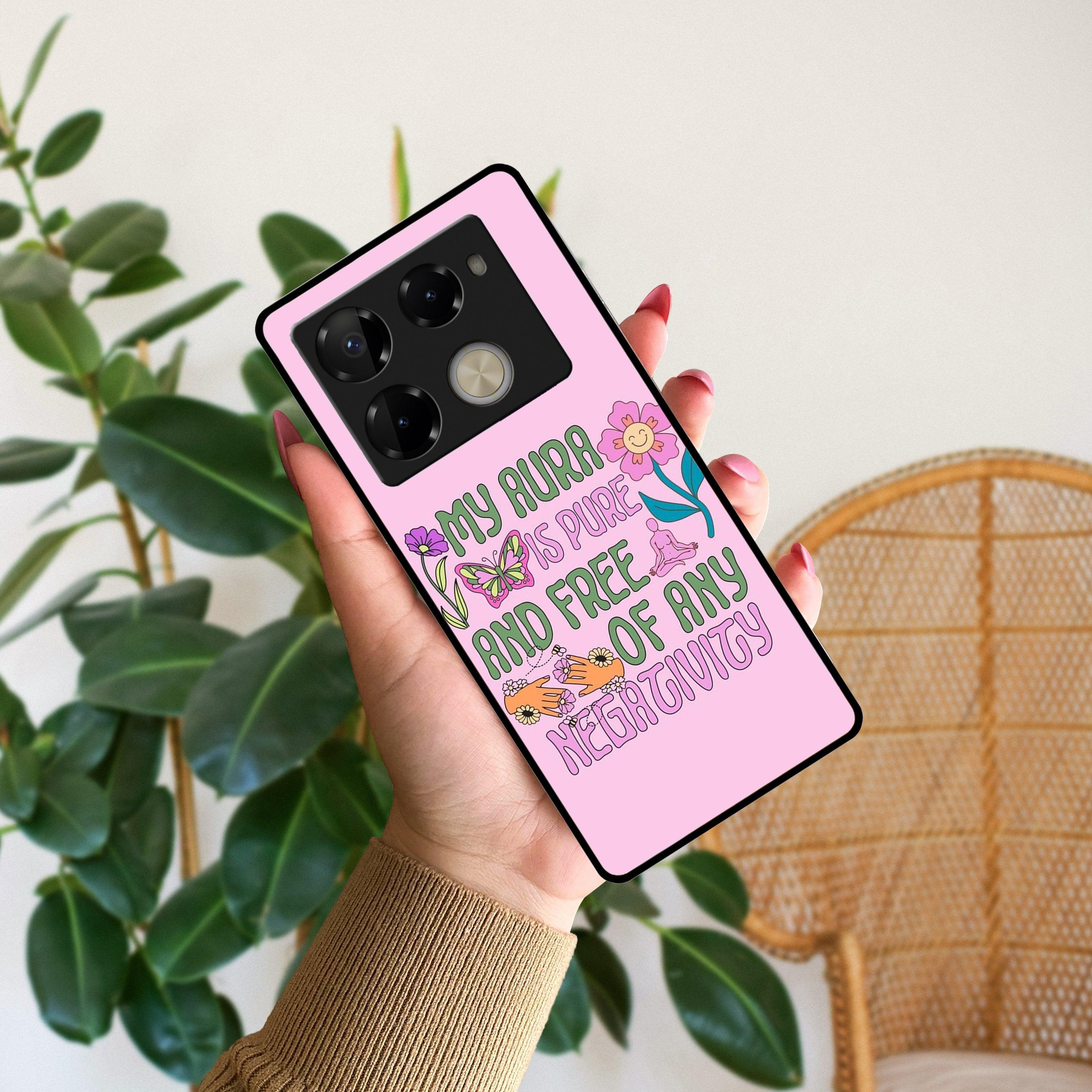 Aura Is Pure Glossy Metal Case Cover For Infinix - ShopOnCliQ