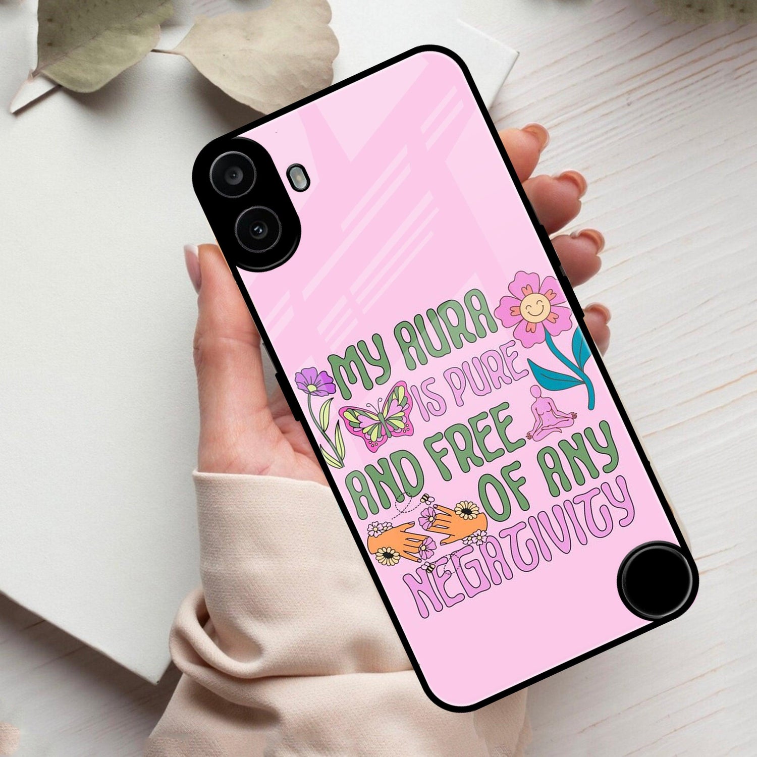 Aura Is Pure Glossy Metal Case Cover For Nothing - ShopOnCliQ