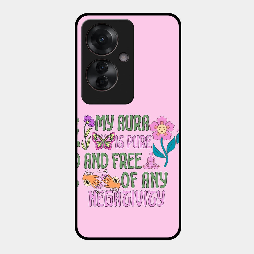Aura Is Pure Glossy Metal Case Cover For Oppo - ShopOnCliQ