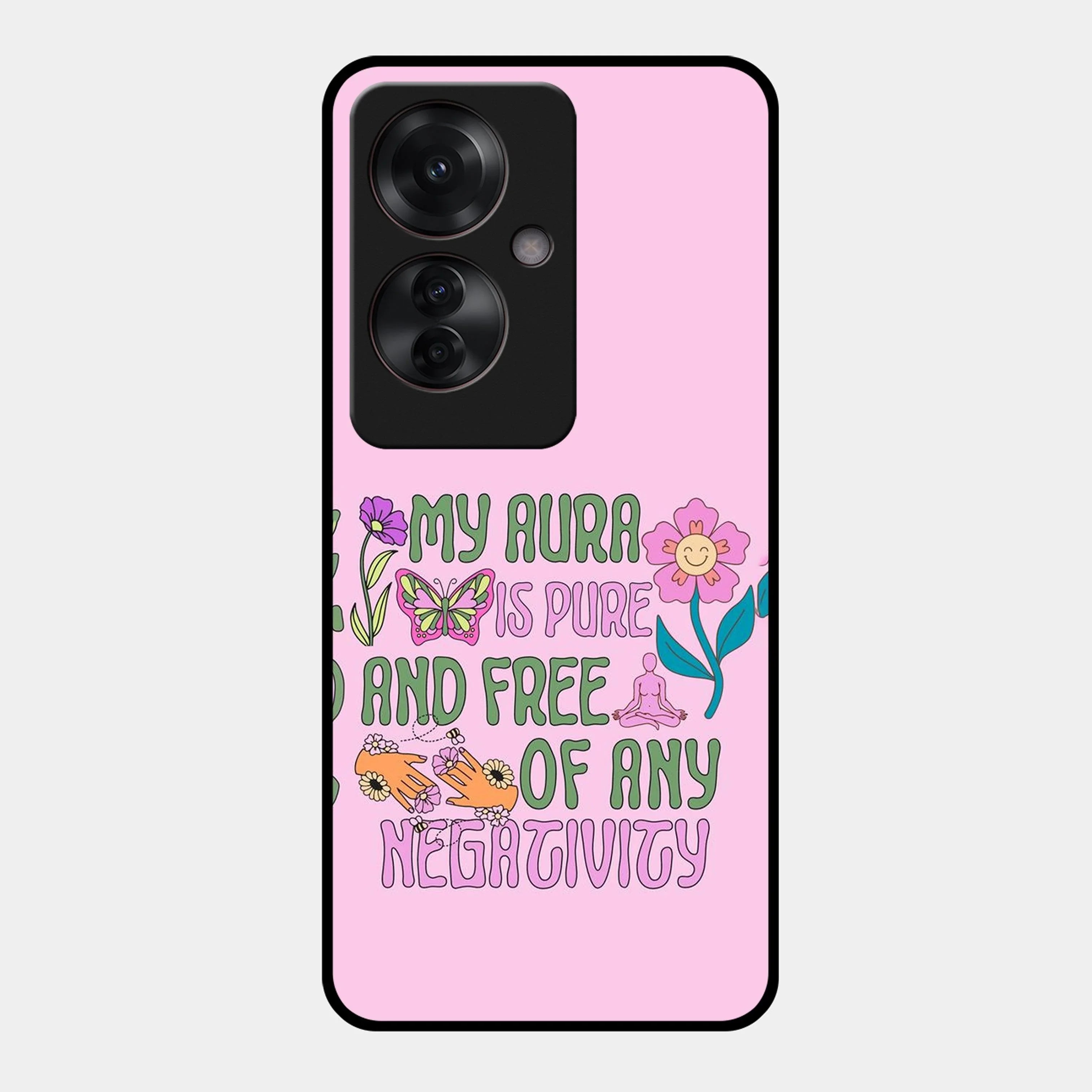 Aura Is Pure Glossy Metal Case Cover For Oppo - ShopOnCliQ