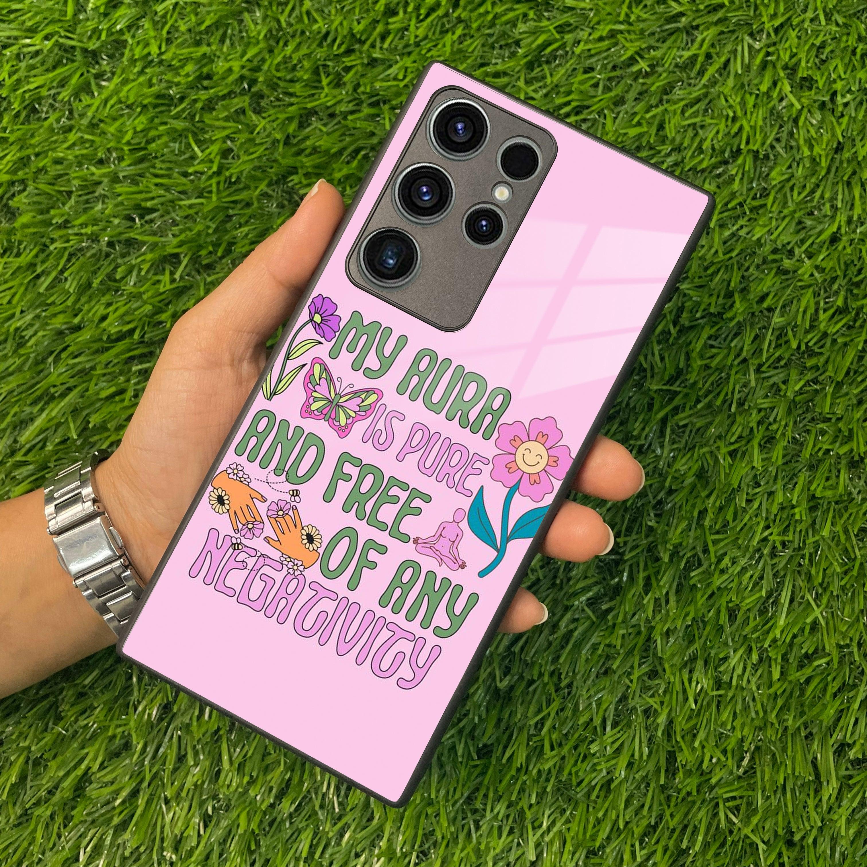 Aura Is Pure Glossy Metal Case Cover For Samsung - ShopOnCliQ