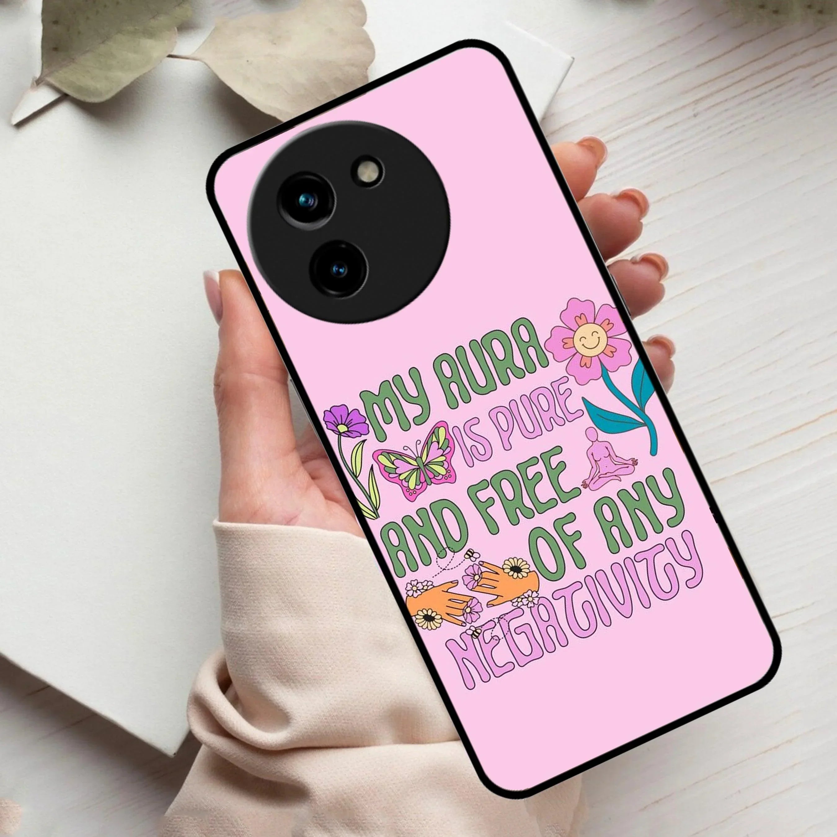 Aura Is Pure Glossy Metal Case Cover For Vivo - ShopOnCliQ
