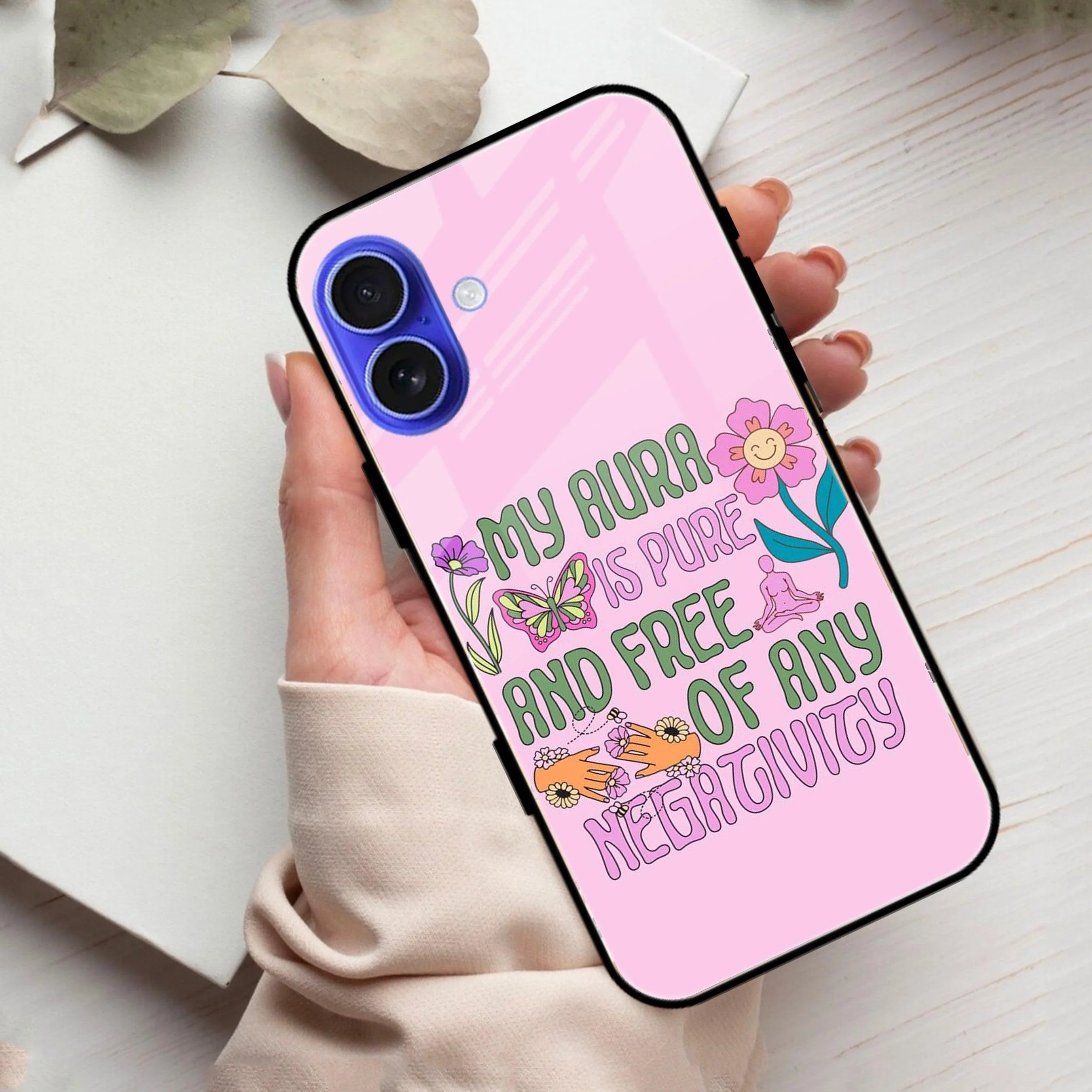 Aura Is Pure Glossy Metal Case Cover For iPhone - ShopOnCliQ